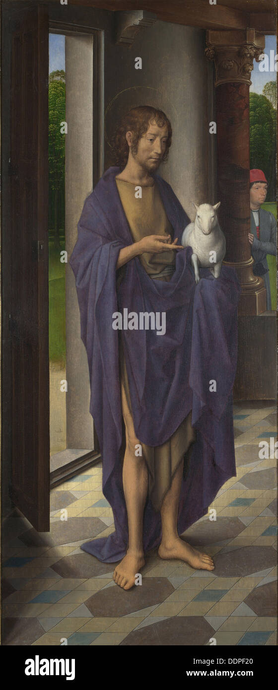 Saint John the Baptist, ca 1478. Artist: Memling, Hans (1433/40-1494) Stock Photo