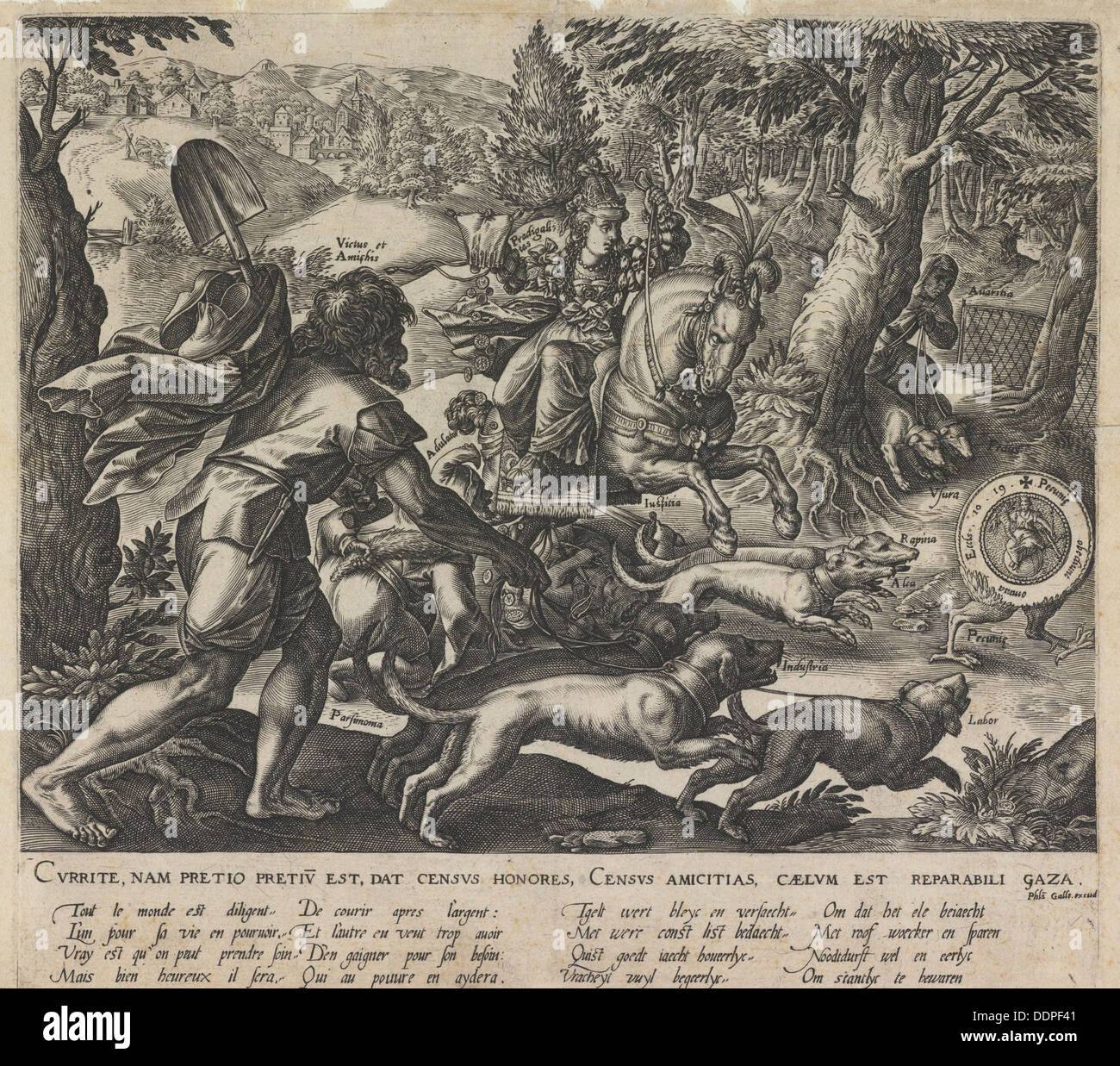 Stradanus An Allegorical Hunt, 1578. Artist: Stradanus (Straet, van der ...