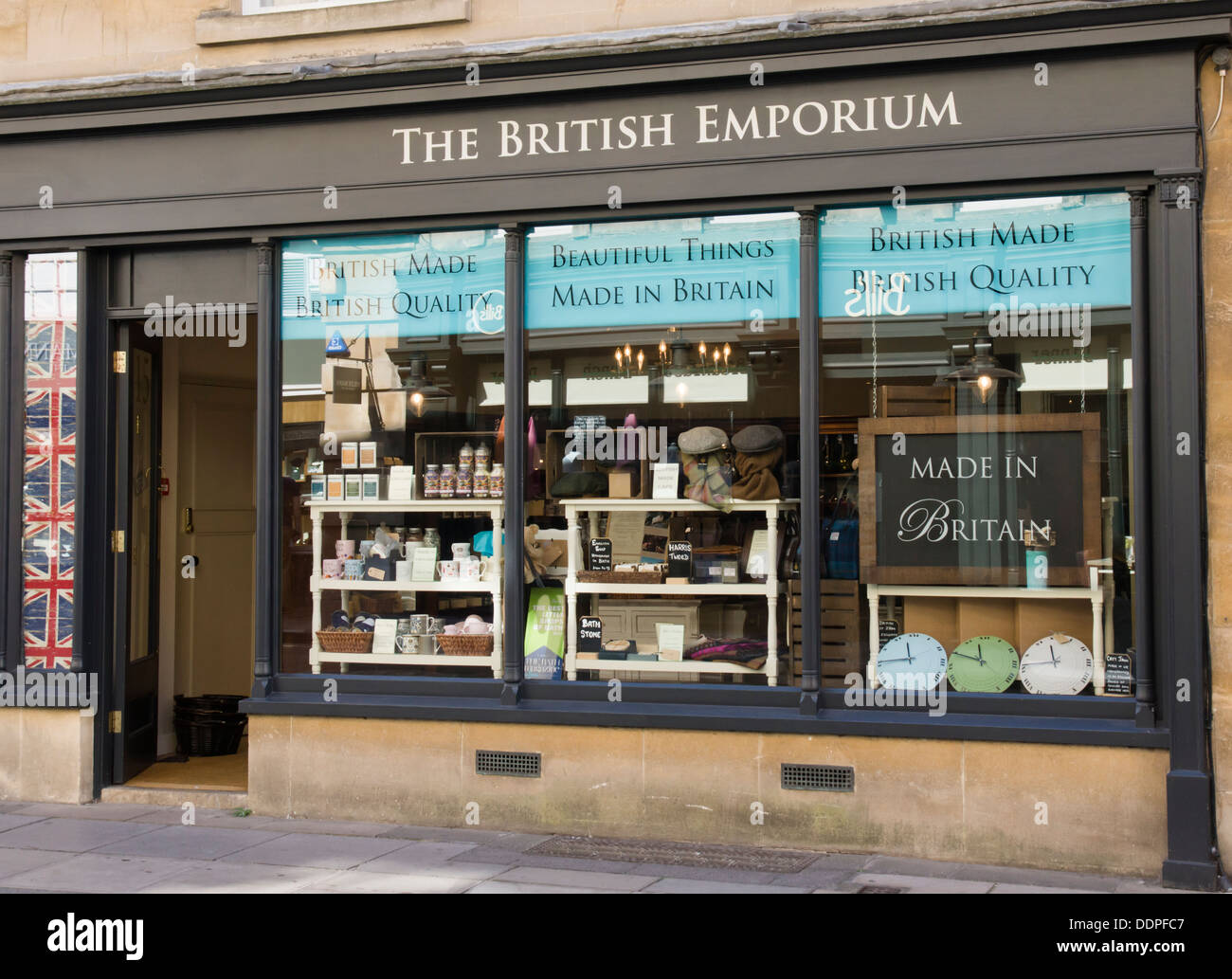 Bath a historic City in Somerset England UK  British Emporium shop Stock Photo