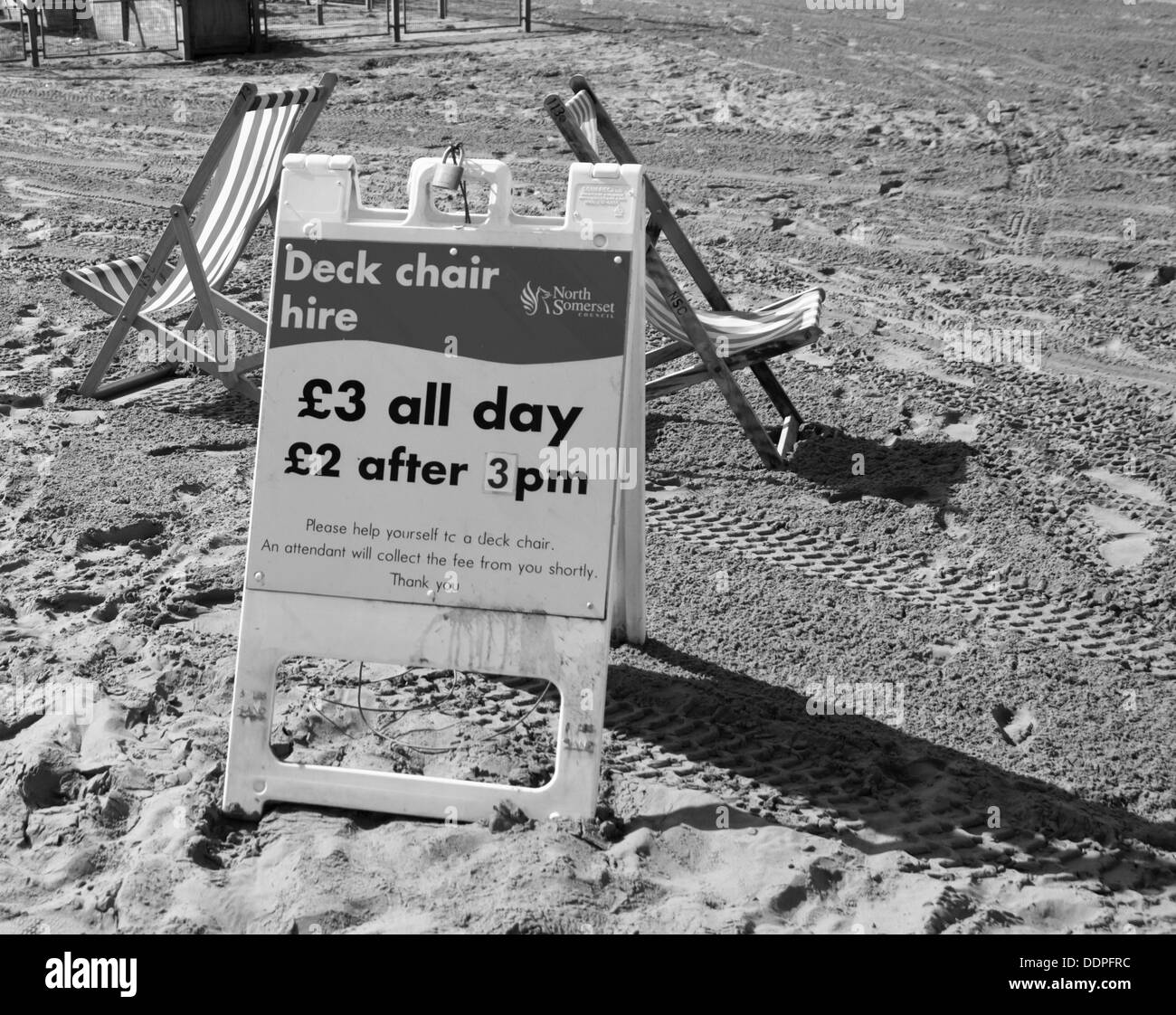 WestonsuperMare England UK Deck Chairs Stock Photo Alamy