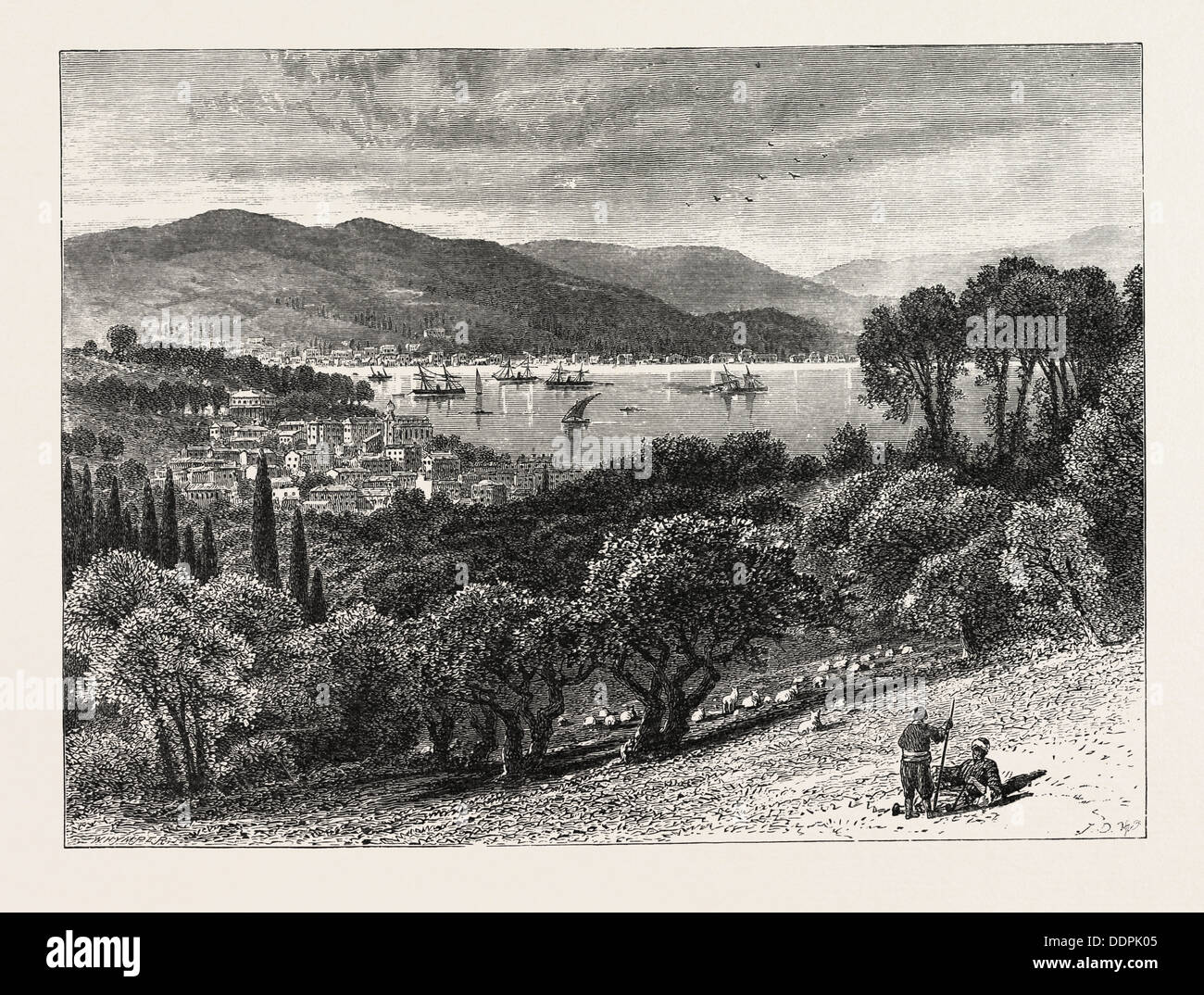 Photo Vintage Istanbul Tarabya 1902 - Tirage Argentique Original 6x8 Cm, Bateau, Therapia