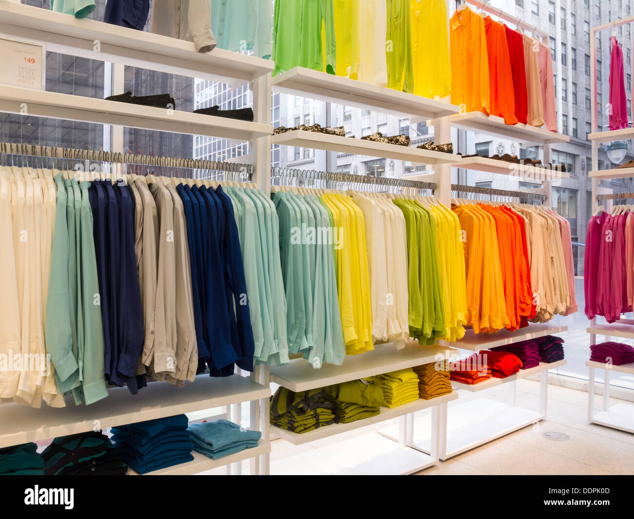 Joe Fresh Clothing Store Interior, NYC Stock Photo Alamy