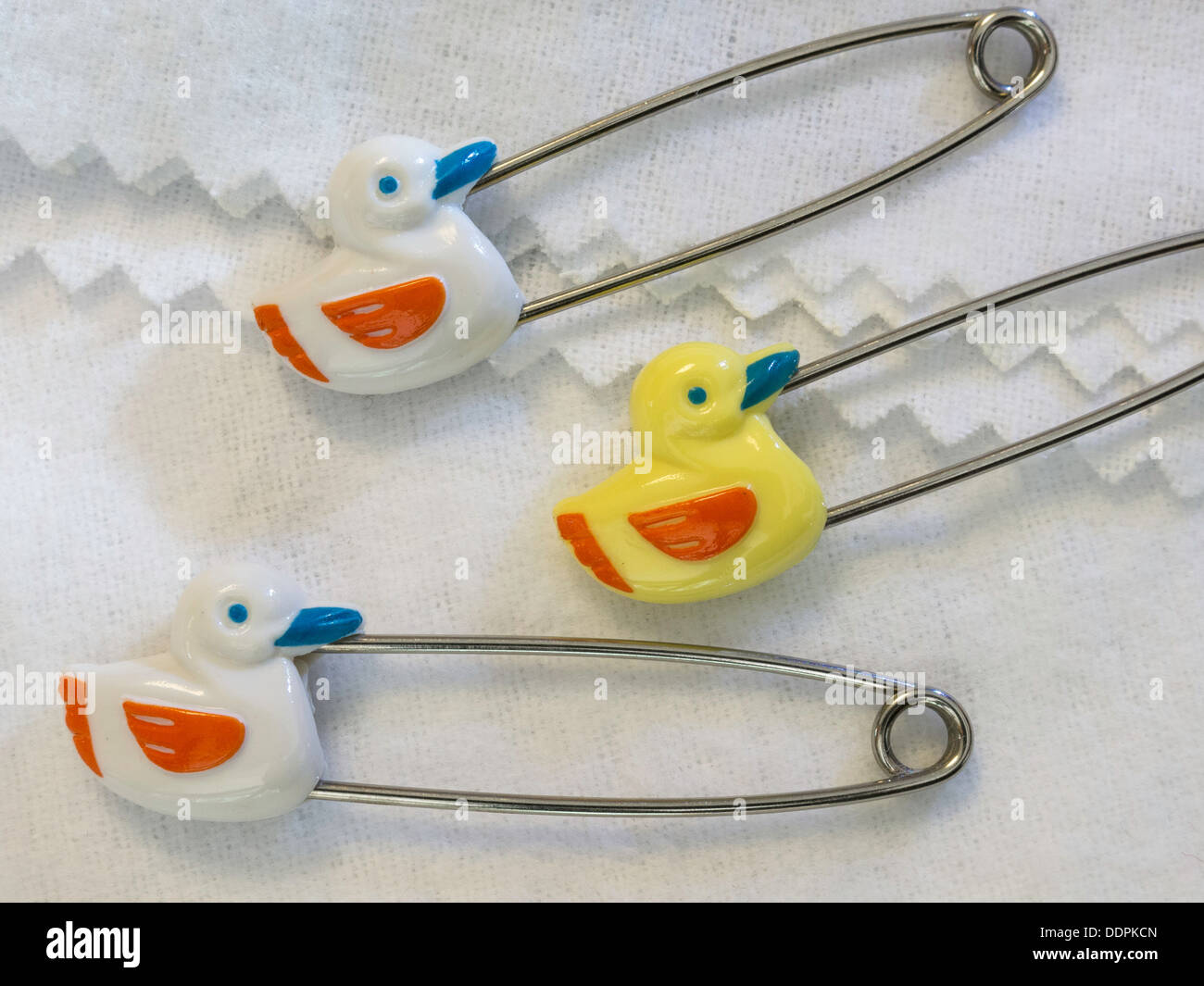 All the cute safety pins that were used with cloth diapers