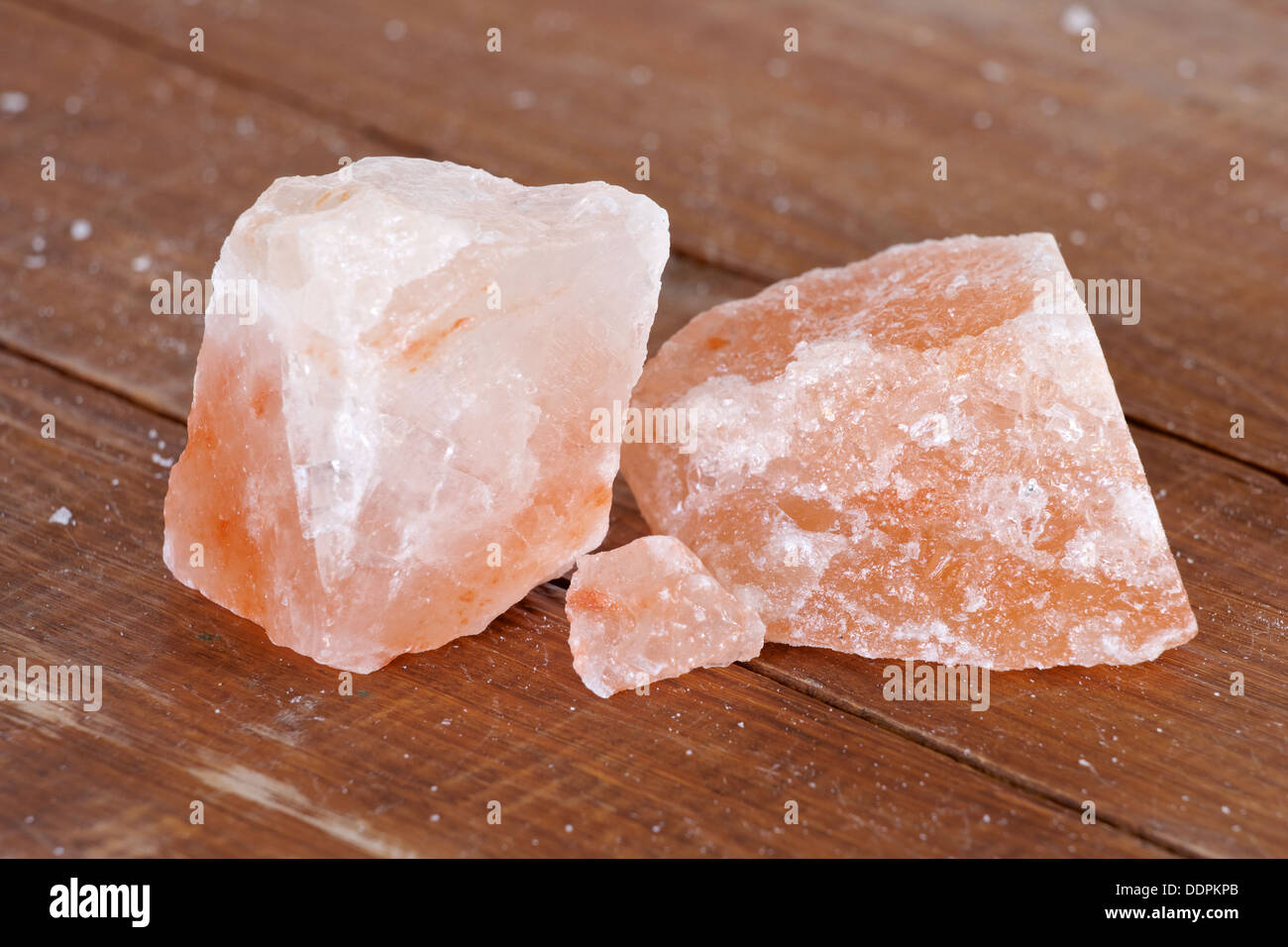 Pieces of Himalayan rock salt Stock Photo
