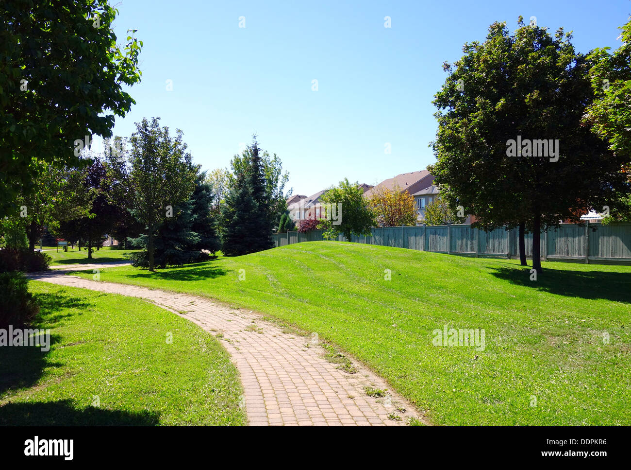 Suburban park in Richmond Hill, Canada Stock Photo