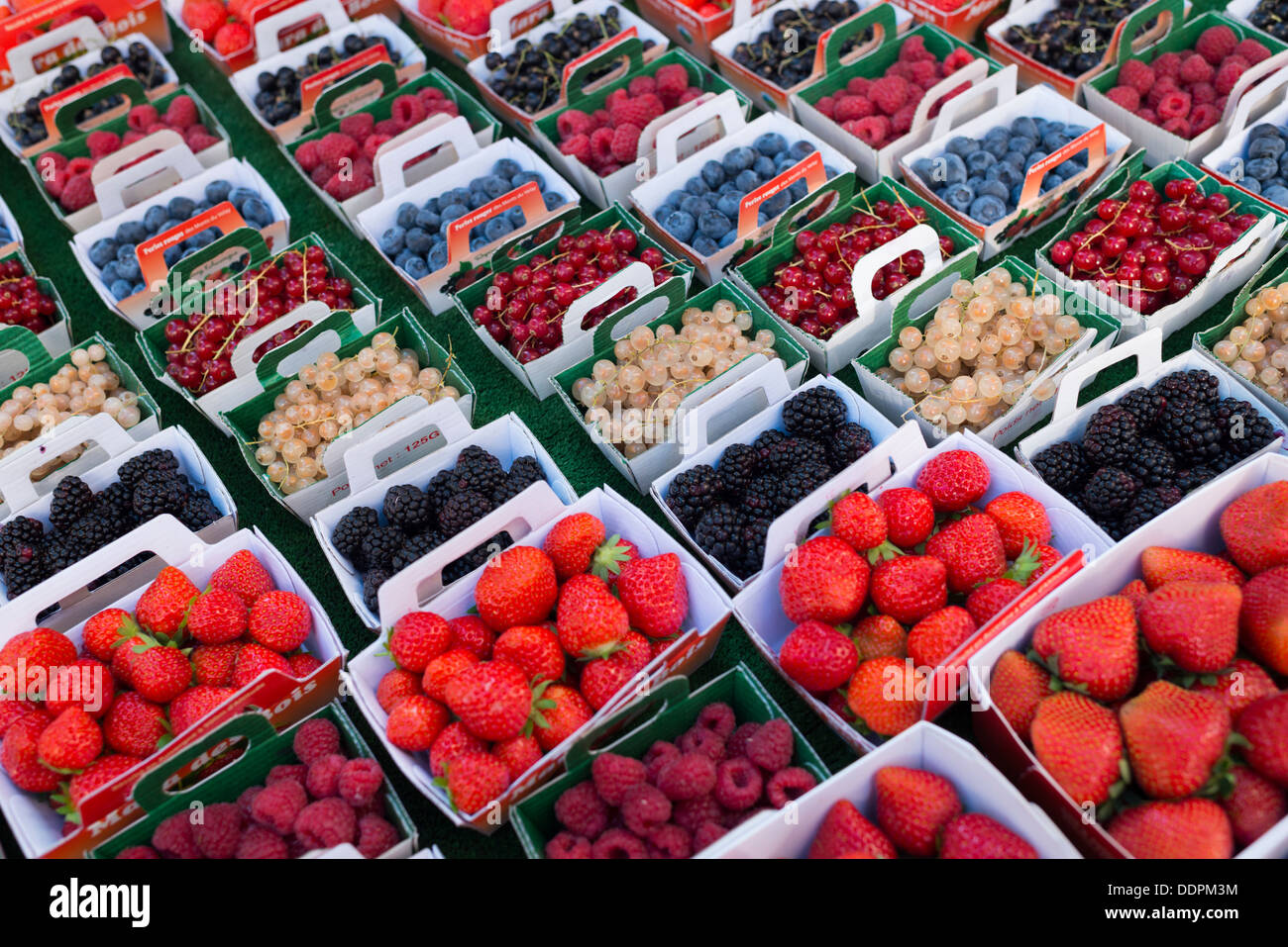Summer fruits on sale in the Wednesday market, St Rémy de Provence