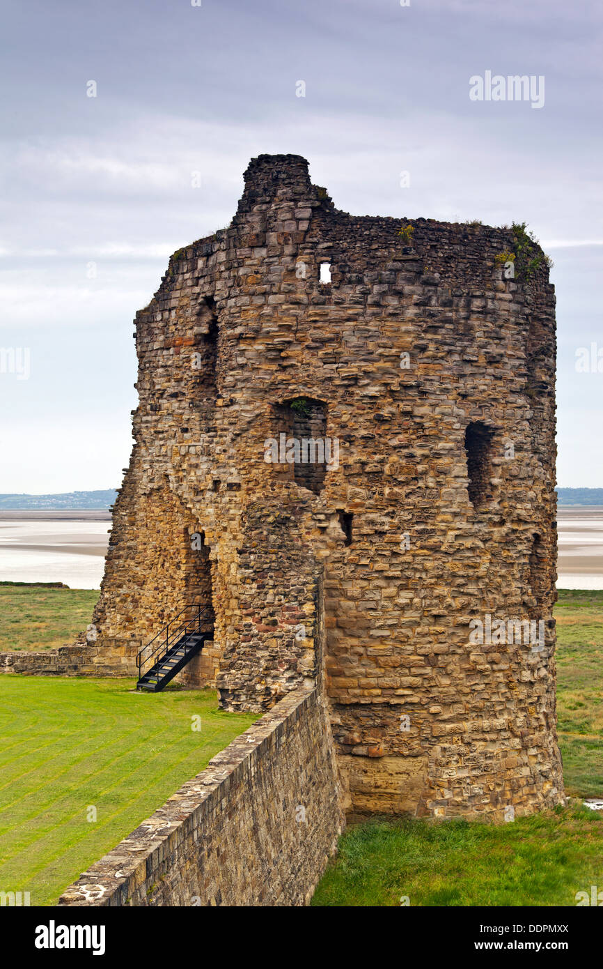 Flint Castle North East Tower, North Wales Stock Photo