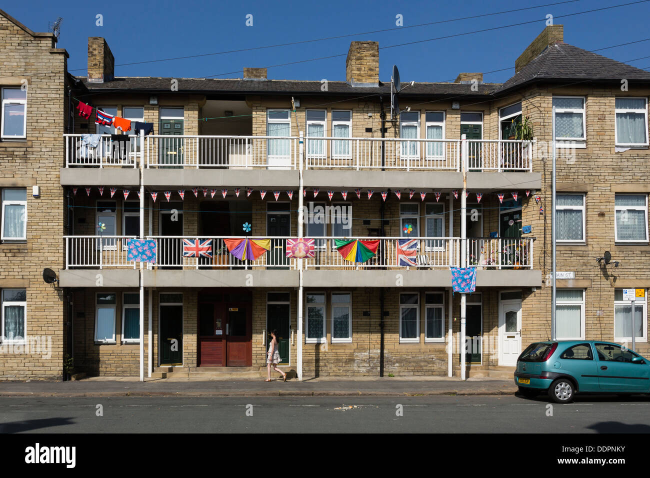Social housing on Chain Street, Bradford Stock Photo Alamy