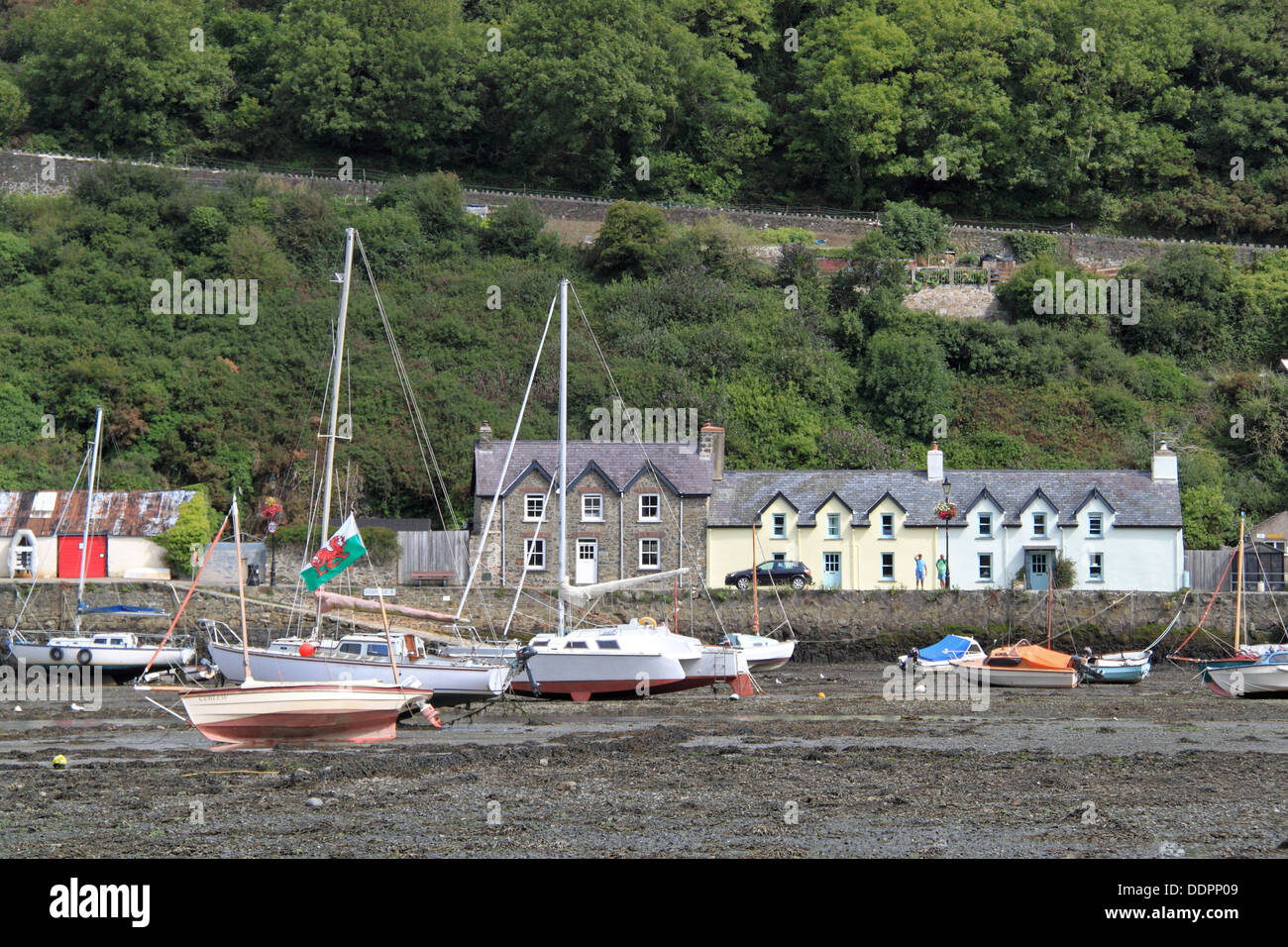 Lower Town harbour, Fishguard, Pembrokeshire, Wales, Great Britain, United Kingdom, UK, Europe Stock Photo
