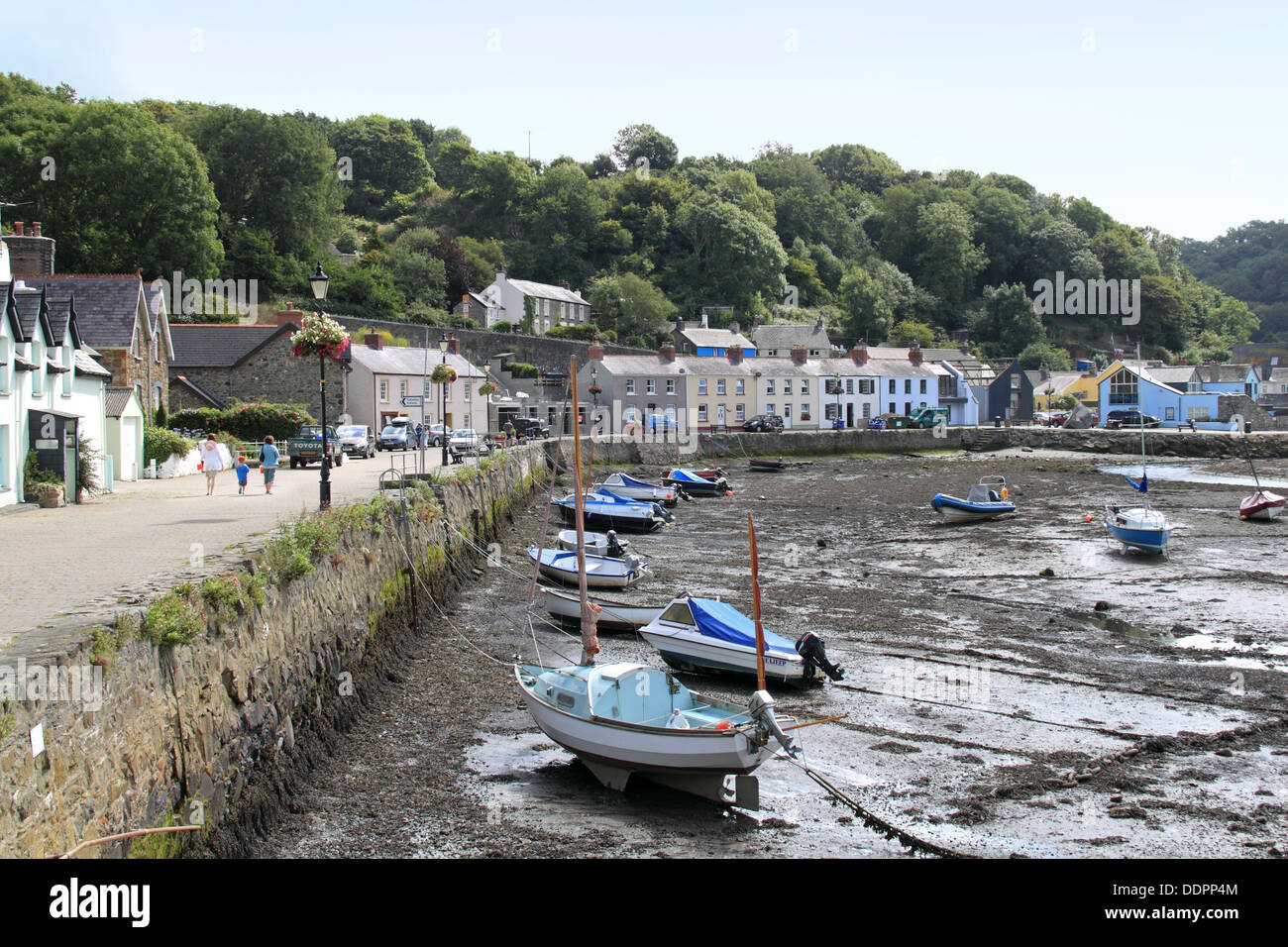 Lower Town harbour, Fishguard, Pembrokeshire, Wales, Great Britain, United Kingdom, UK, Europe Stock Photo