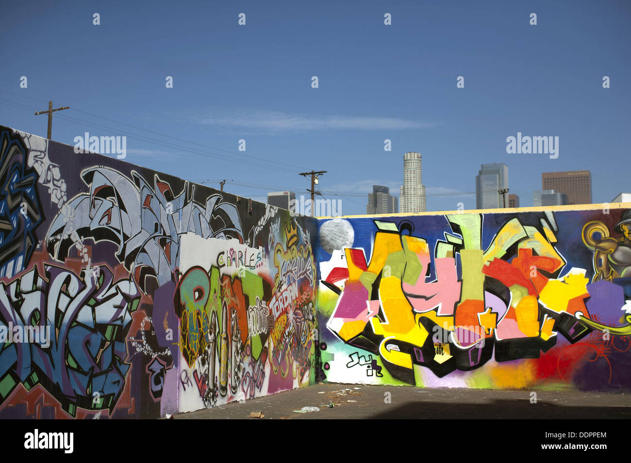 Sept. 3, 2013 Los Angeles, CALIFORNIA, USA A view of a mural is