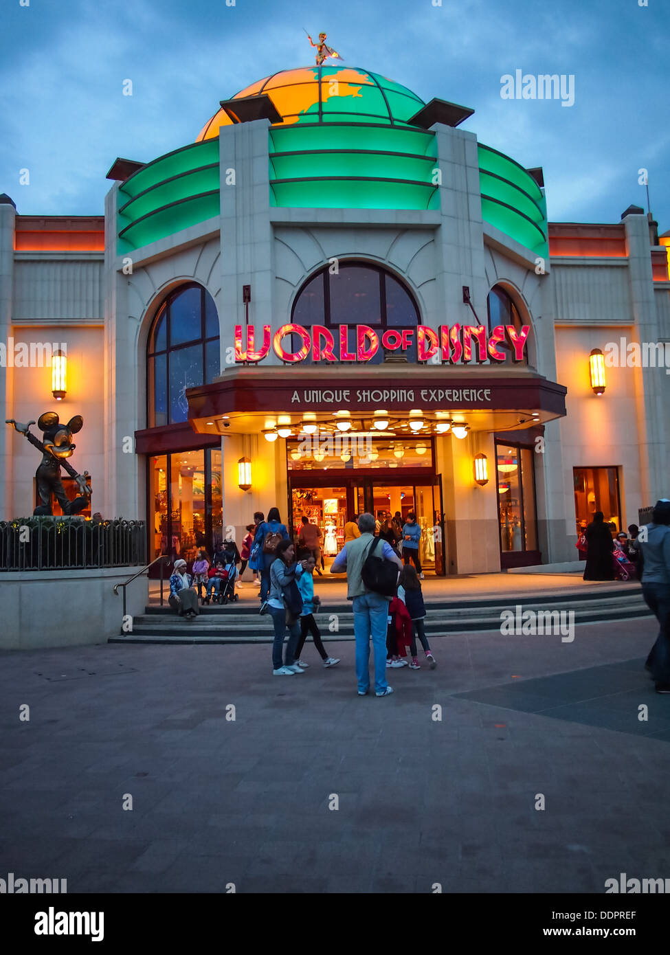 The World of Disney store at Disneyland Paris, France Stock Photo