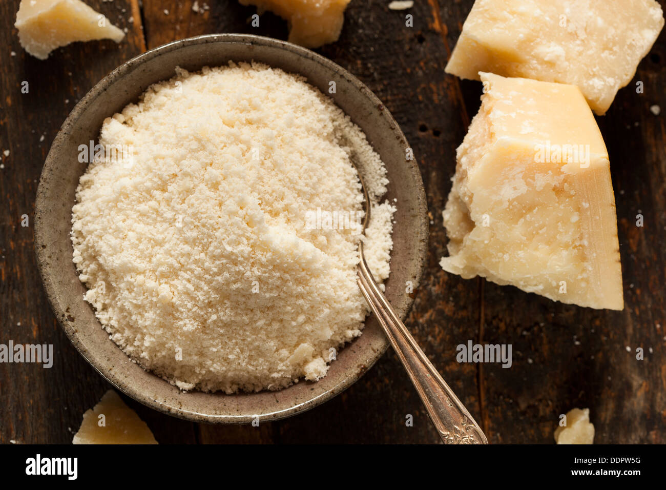 Gourmet Organic Parmesan Cheese on a Background Stock Photo
