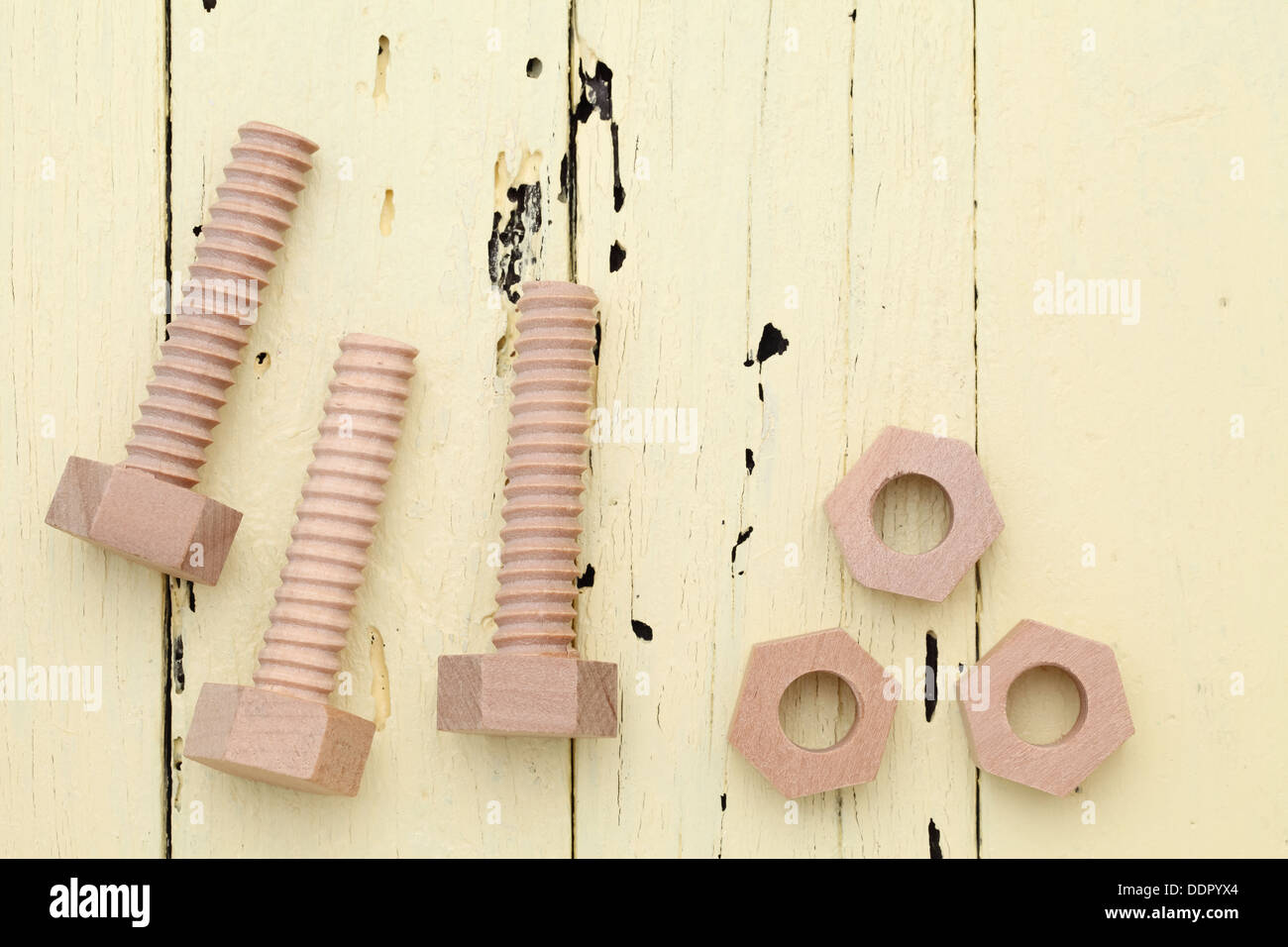 wooden nuts and bolts