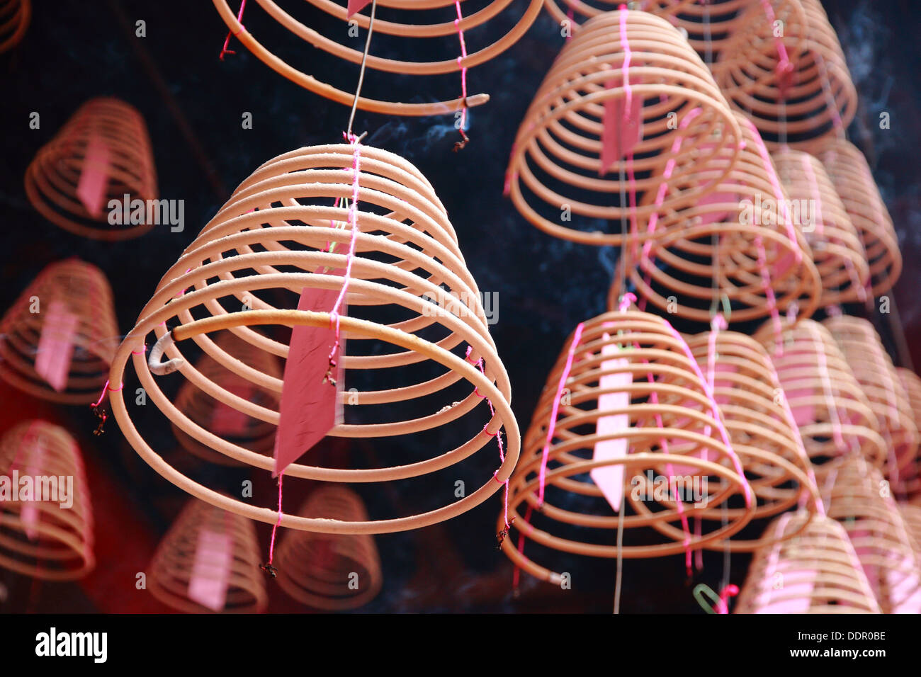 group of chinese joss sticks hang in temple Stock Photo Alamy