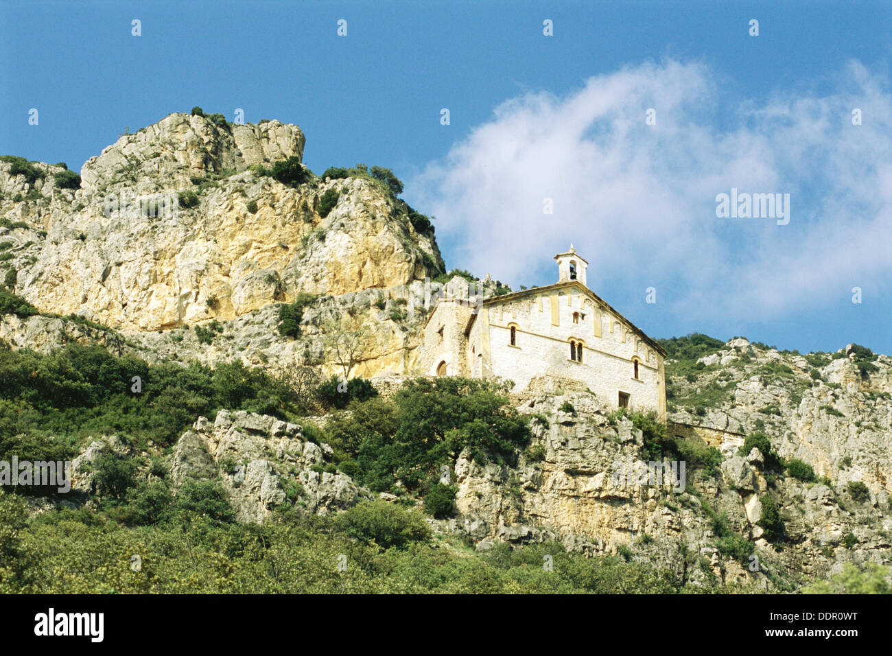 Chapel of Mare de Déu de la Pedra. Àger. Lleida province, Spain Stock Photo