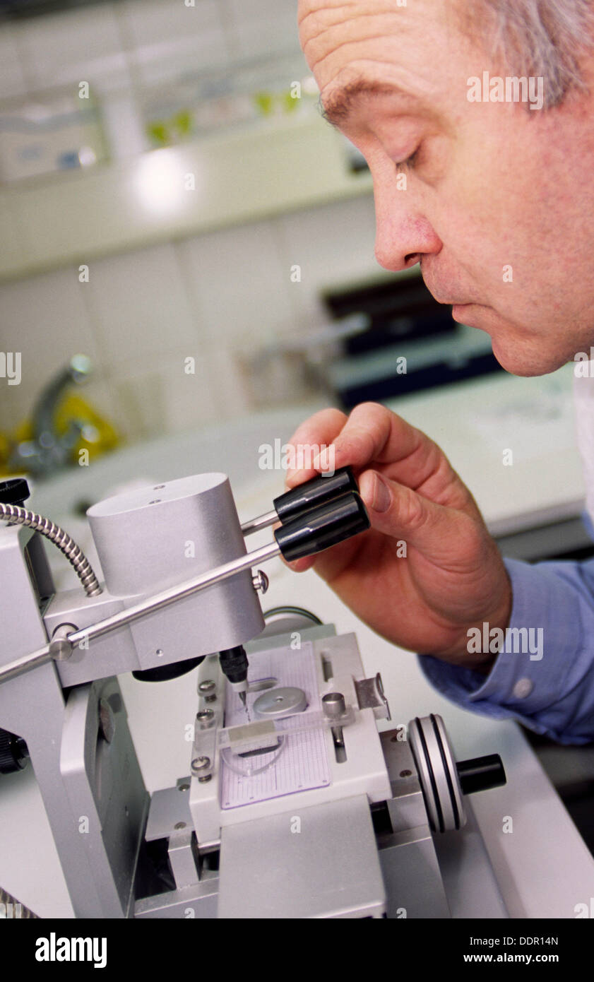 Grinding of optical lenses for glasses Stock Photo Alamy