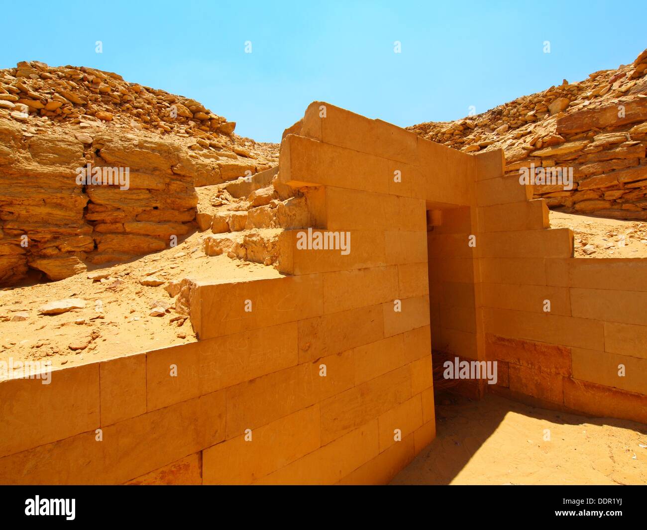 New archaeological discoveries, Saqqara necropolis, Egypt Stock Photo