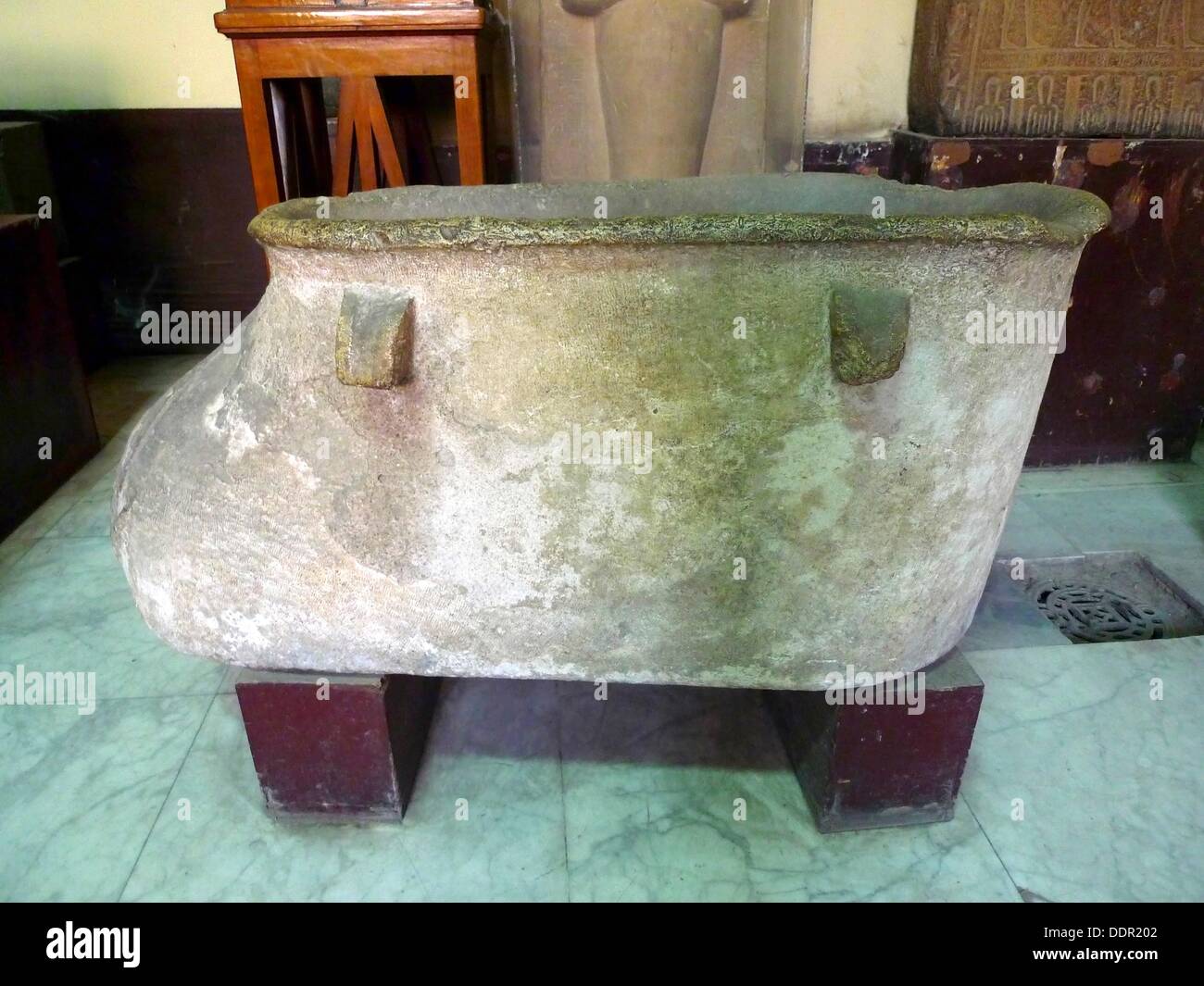 Bath tube, Egyptian Museum, Cairo, Egypt Stock Photo Alamy