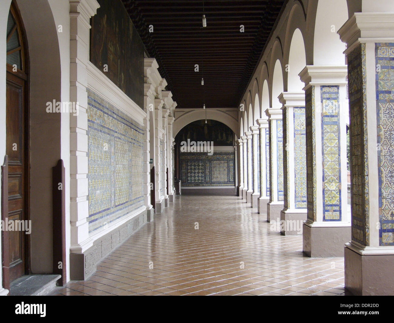 pics House Pillar Design With Tiles https www alamy com painted tiles in convent of santo domingo lima peru image60128473 html
