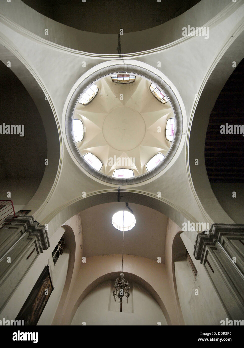 Iglesia de Loreto white dome. Ciudad de México. Stock Photo