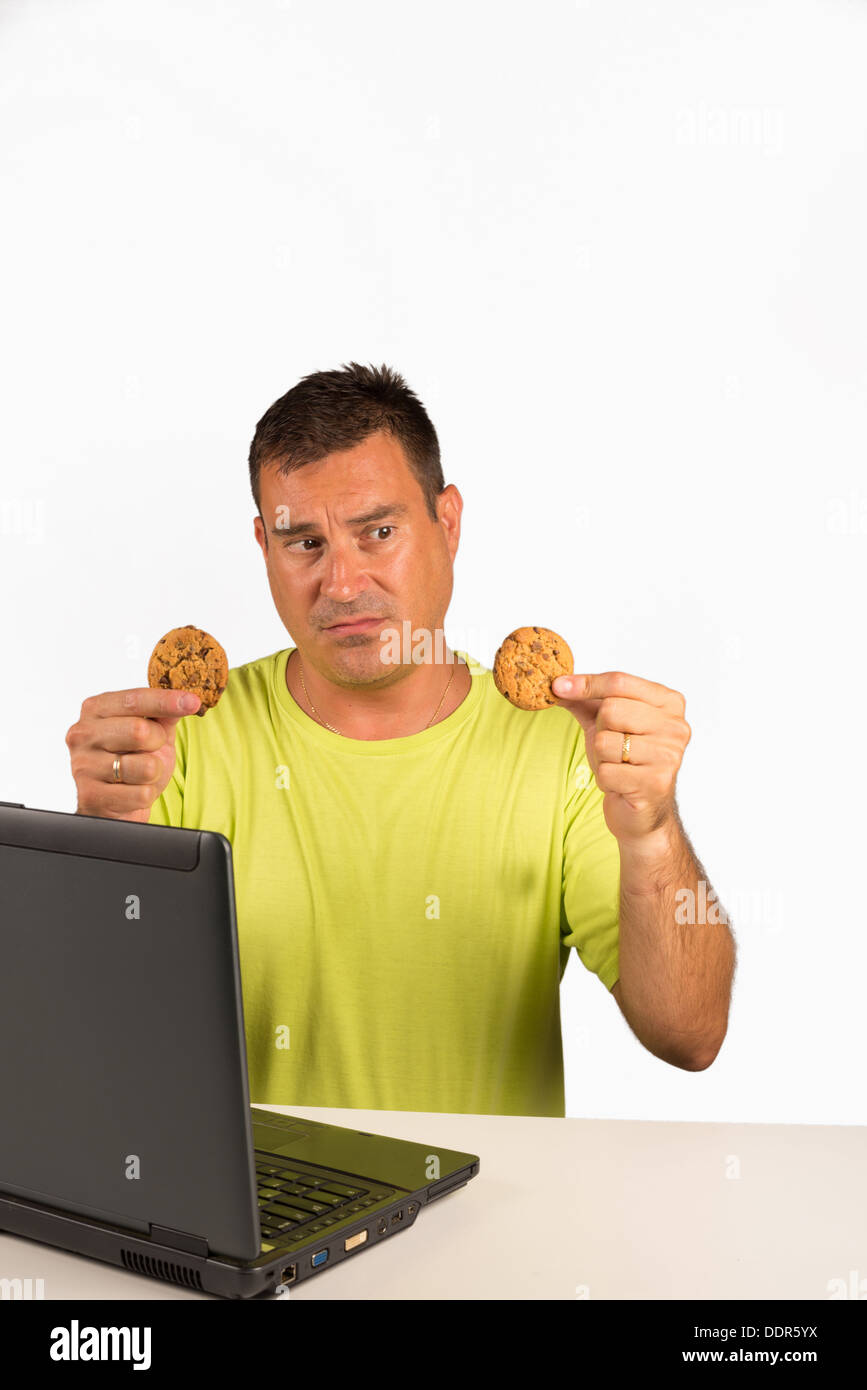 Fixation a computer Stock Photo Alamy