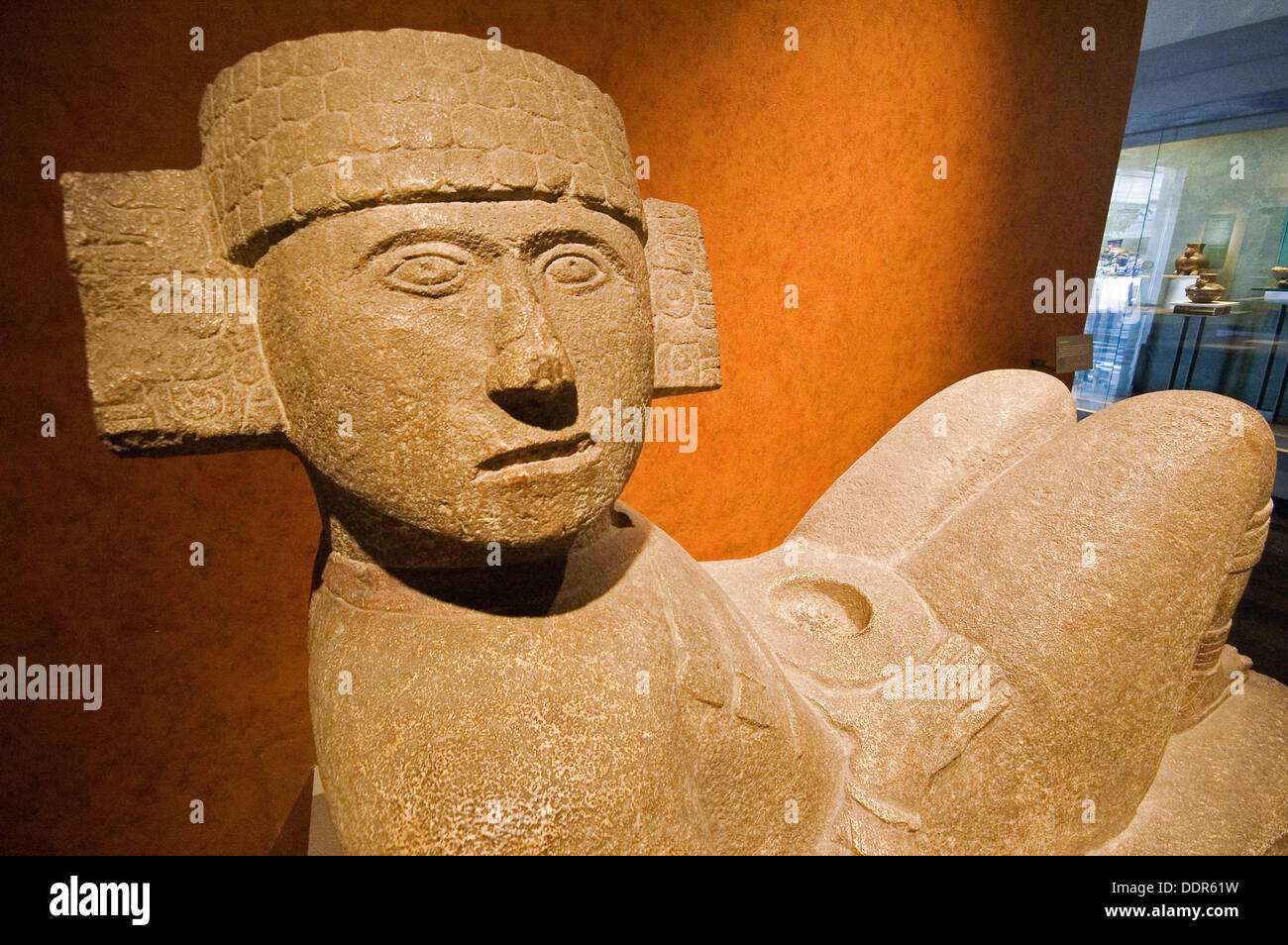 ChacMool (Mayan Rain God) statue, Maya civilization. National Museum of Anthropology, Mexico D