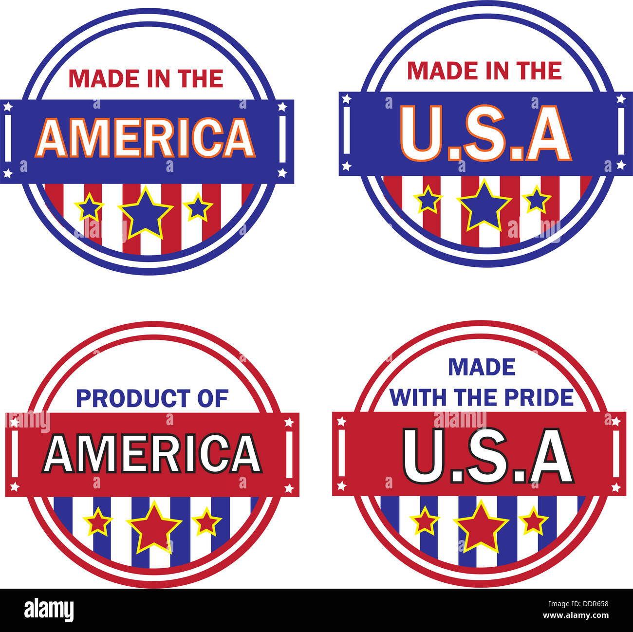 Made in America symbol Stock Photo Alamy