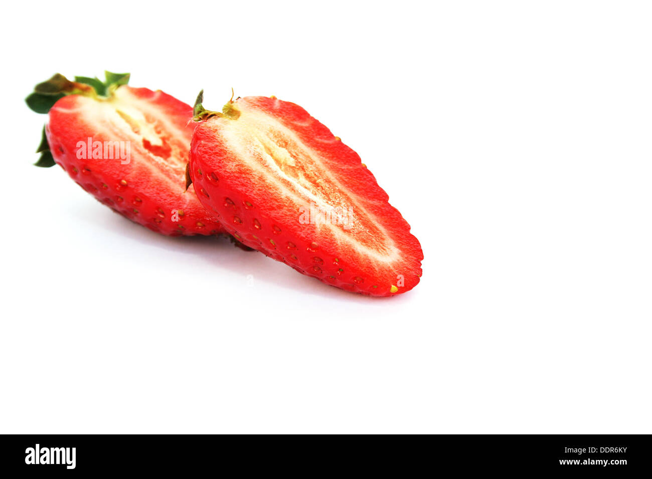 Strawberries isolated on white background Stock Photo - Alamy
