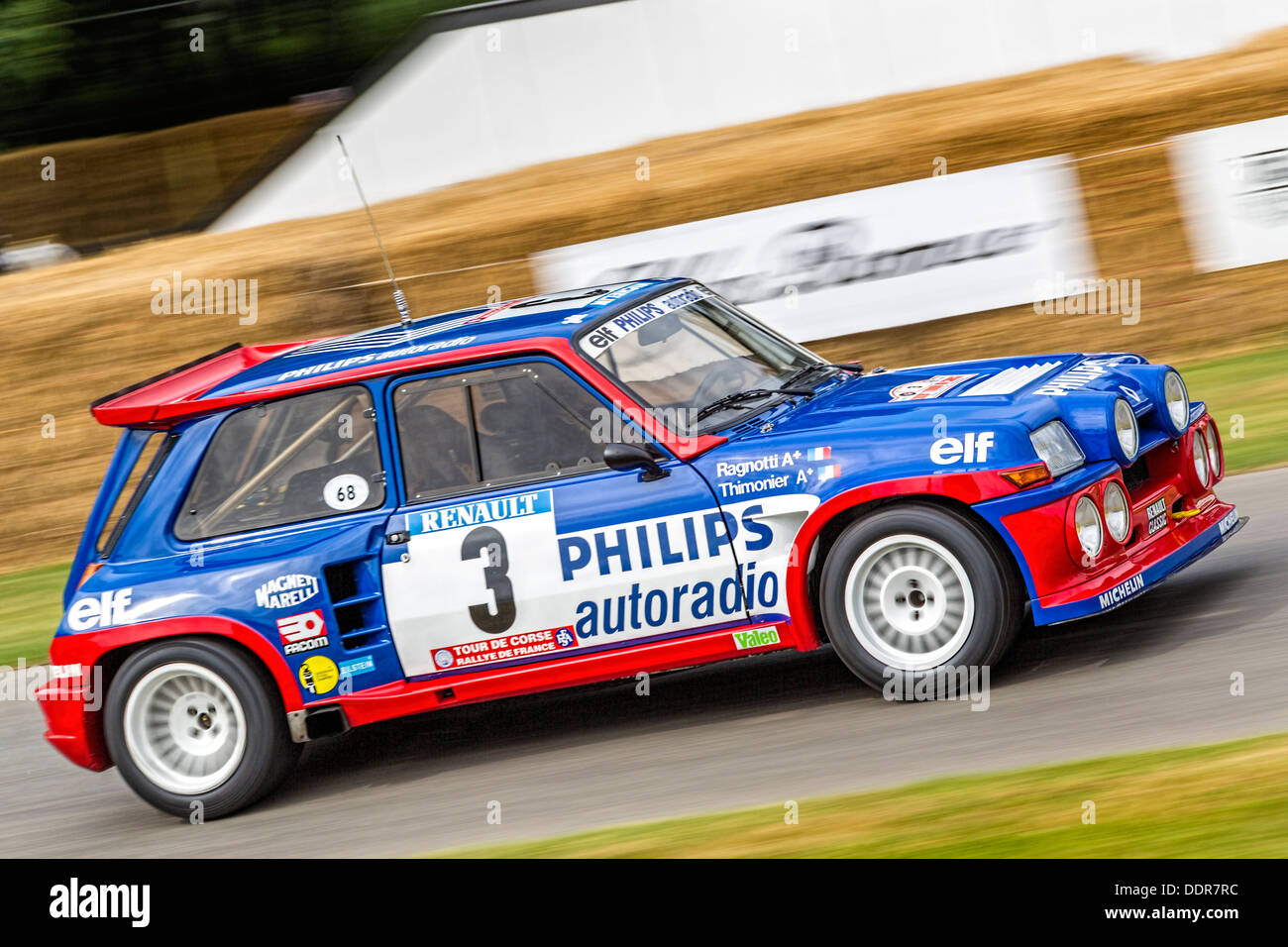 1985 Renault 5 Maxi Turbo with driver Jean Ragnotti at the 2013 Goodwood  Festival of Speed, Sussex, UK Stock Photo - Alamy