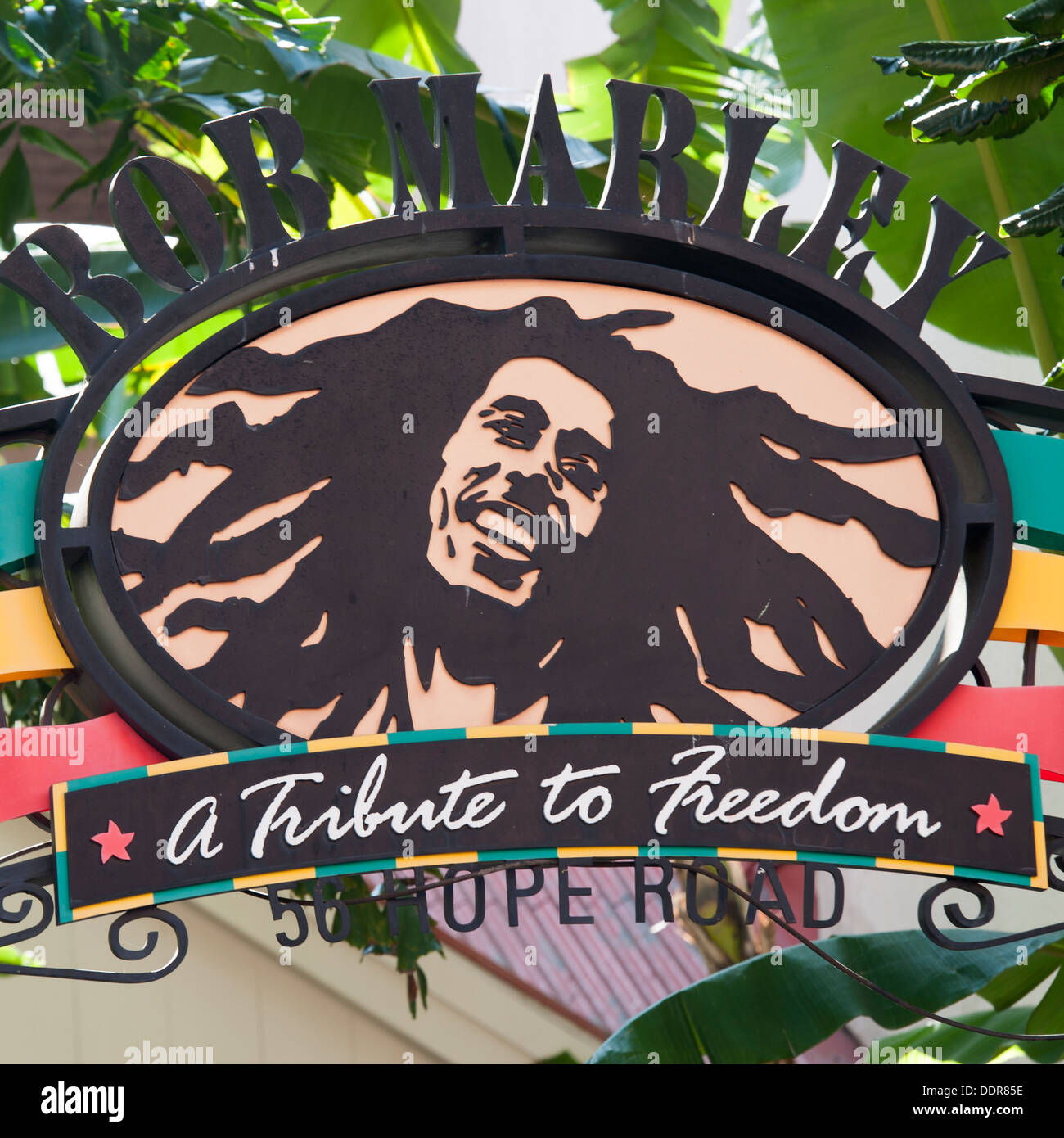 Signboard at Bob Marley Restaurant at Universal CityWalk, Universal