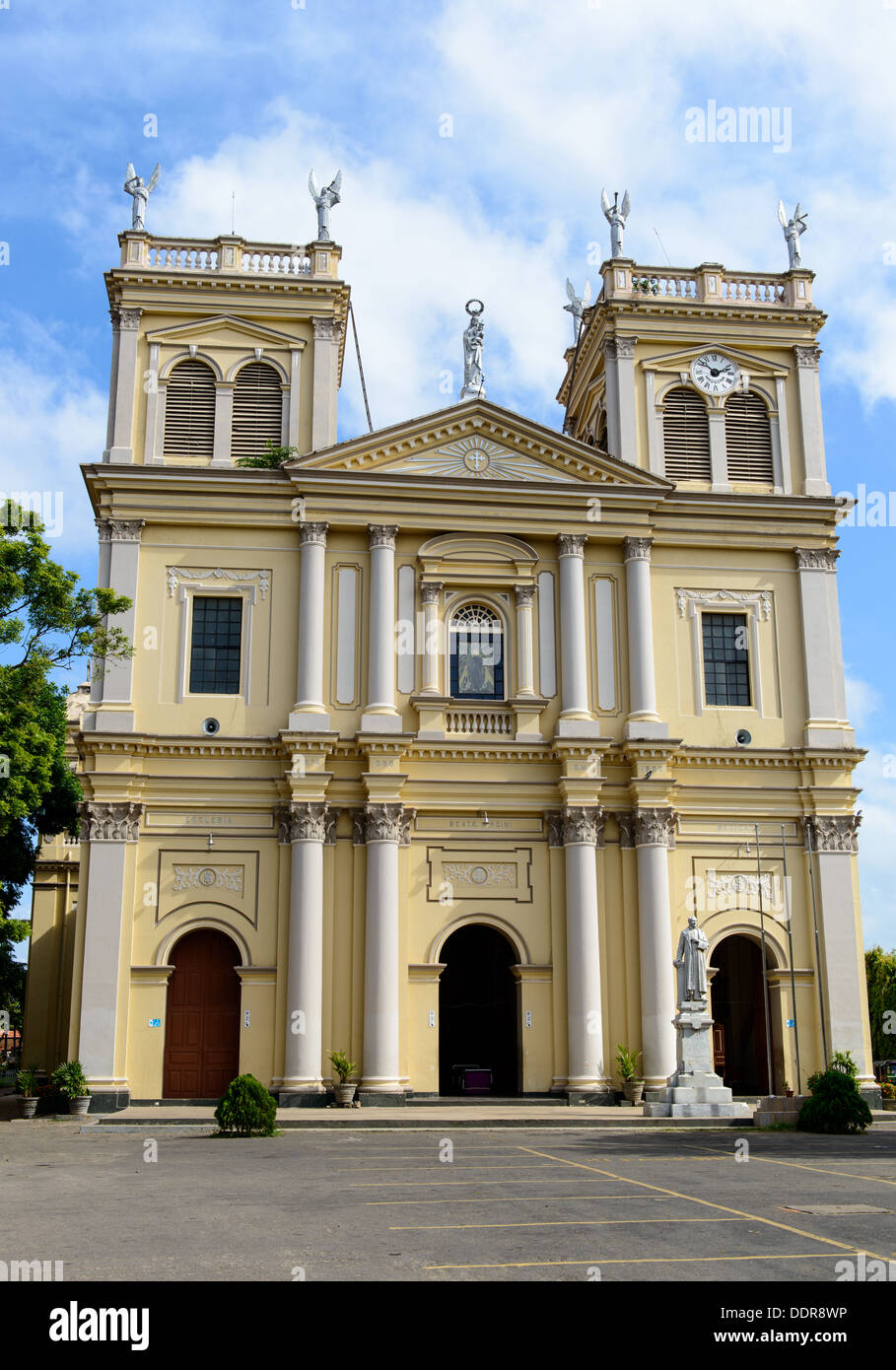 Sri Lanka. Negombo. Old Roman Catholic Cathedral Stock Photo