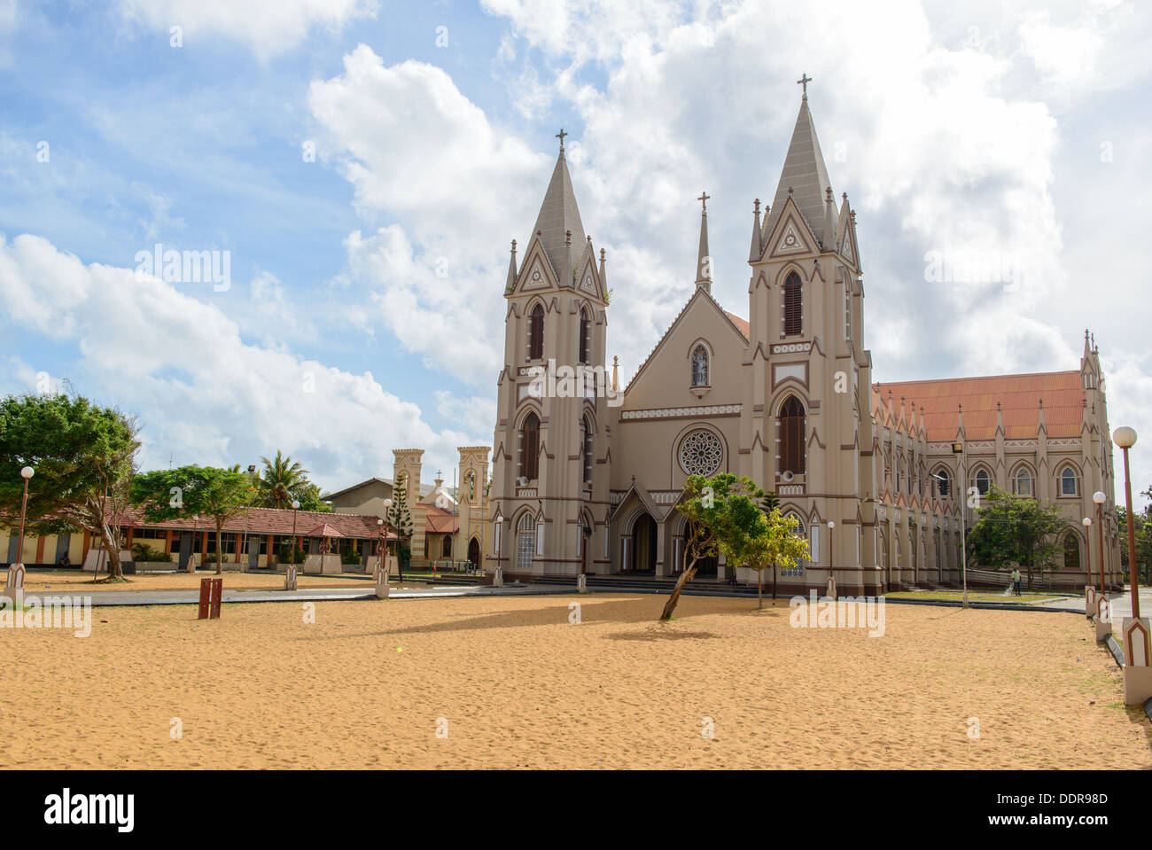 Sri Lanka. Negombo. Old Roman Catholic Cathedral Stock Photo