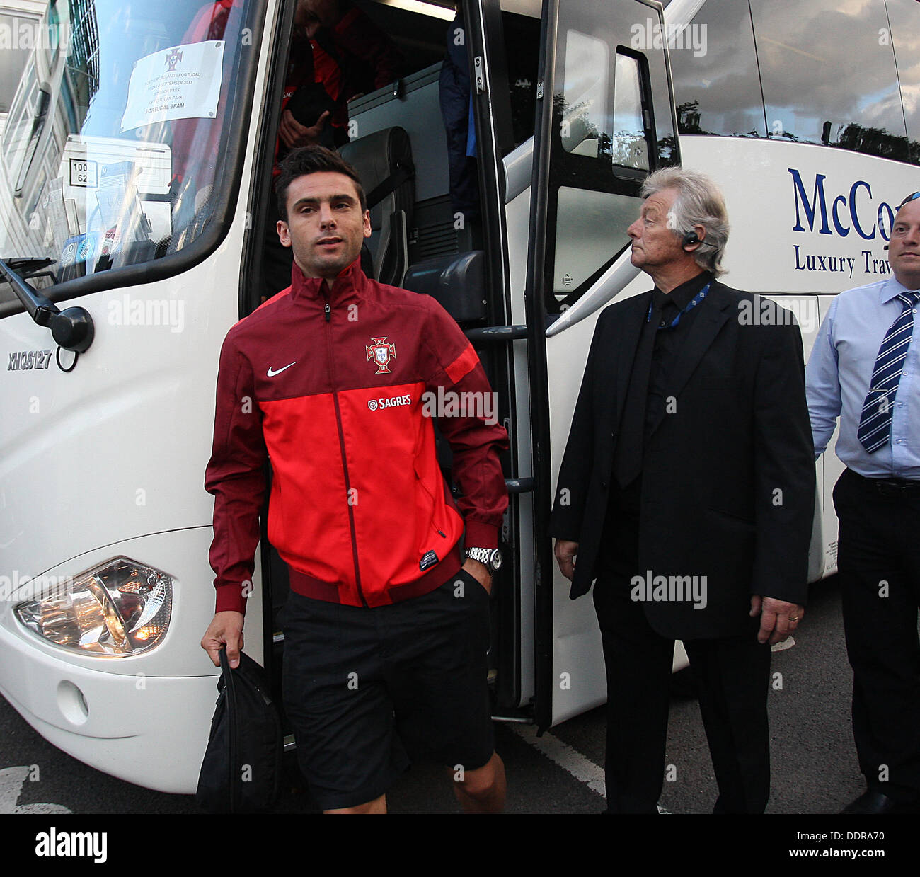 Belfast, Northern Ireland, UK. 05th Sep, 2013. Portugal train at Windsor Park in Belfast ahead of their World Cup Qualifier with Northern Ireland Pictures by Kevin Scott / Scott Media Belfast Credit:  Kevin Scott/Alamy Live News Stock Photo