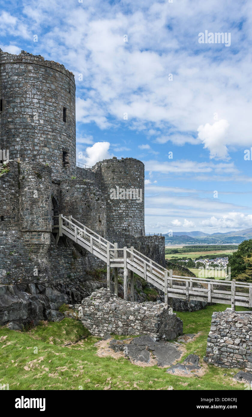 Harlech Castle, Wales Stock Photo