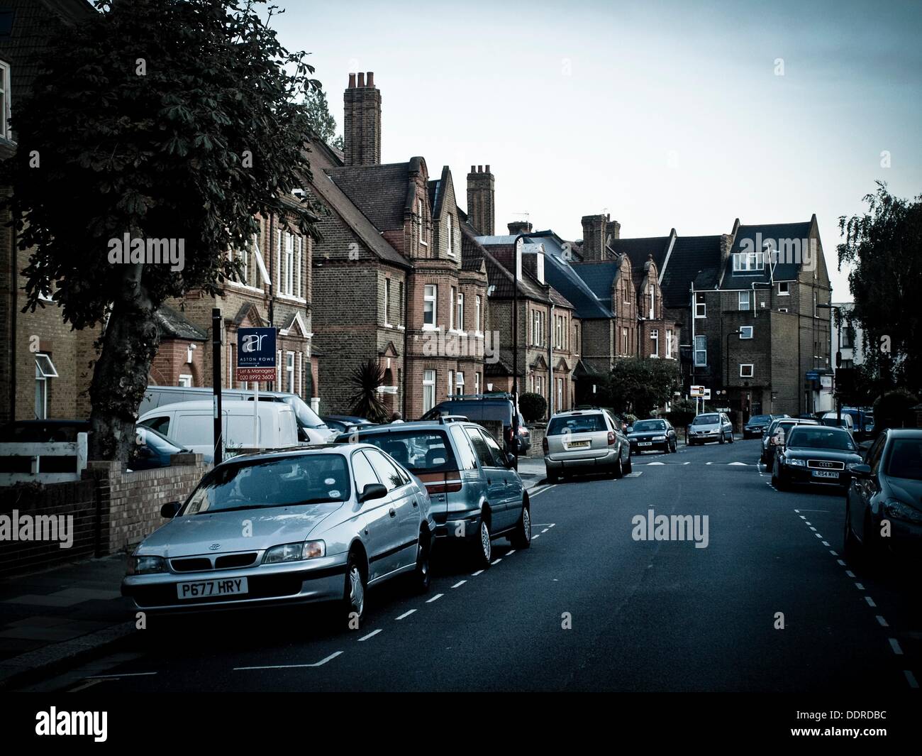 Street, Acton district, West London, London, England, UK Stock Photo