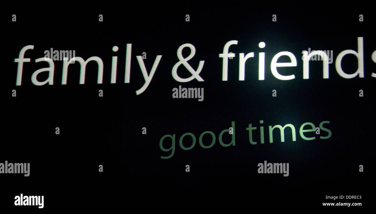 Digital display sign at Hughes American Family Theater, Branson, Taney