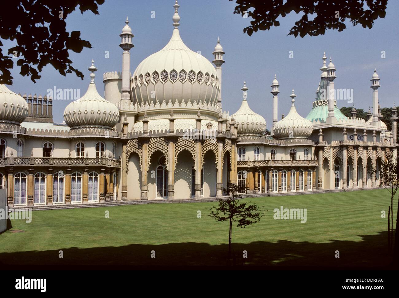 The Royal Pavilion is a former royal residence built in the early 19th century in the Indo-Saracenic style as a seaside retreat Stock Photo
