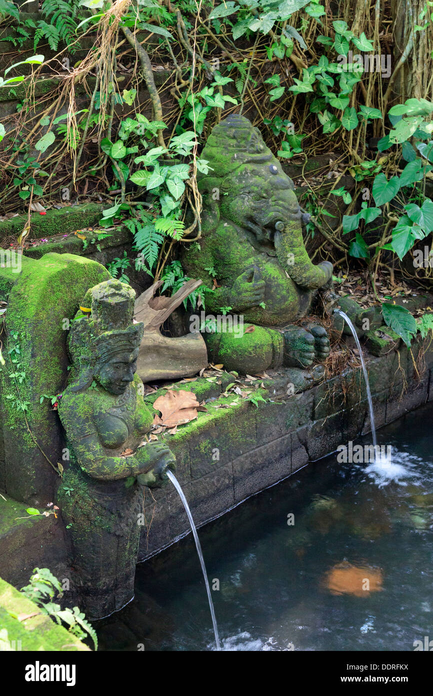 Indonesia, Bali, Ubud, Monkey Forest Sanctuary Stock Photo
