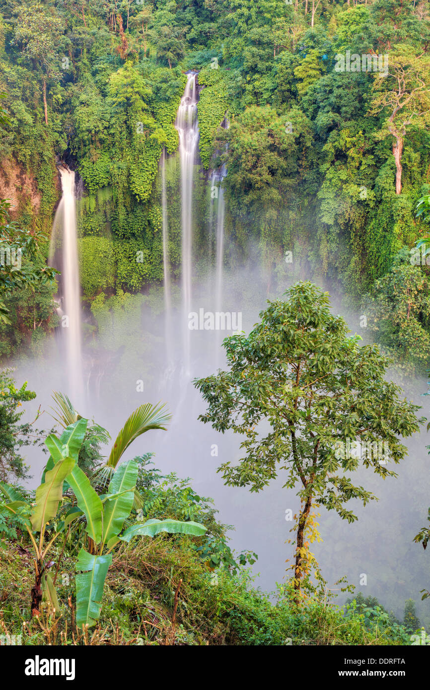Indonesia, Bali, Sekumpul Waterfall Stock Photo