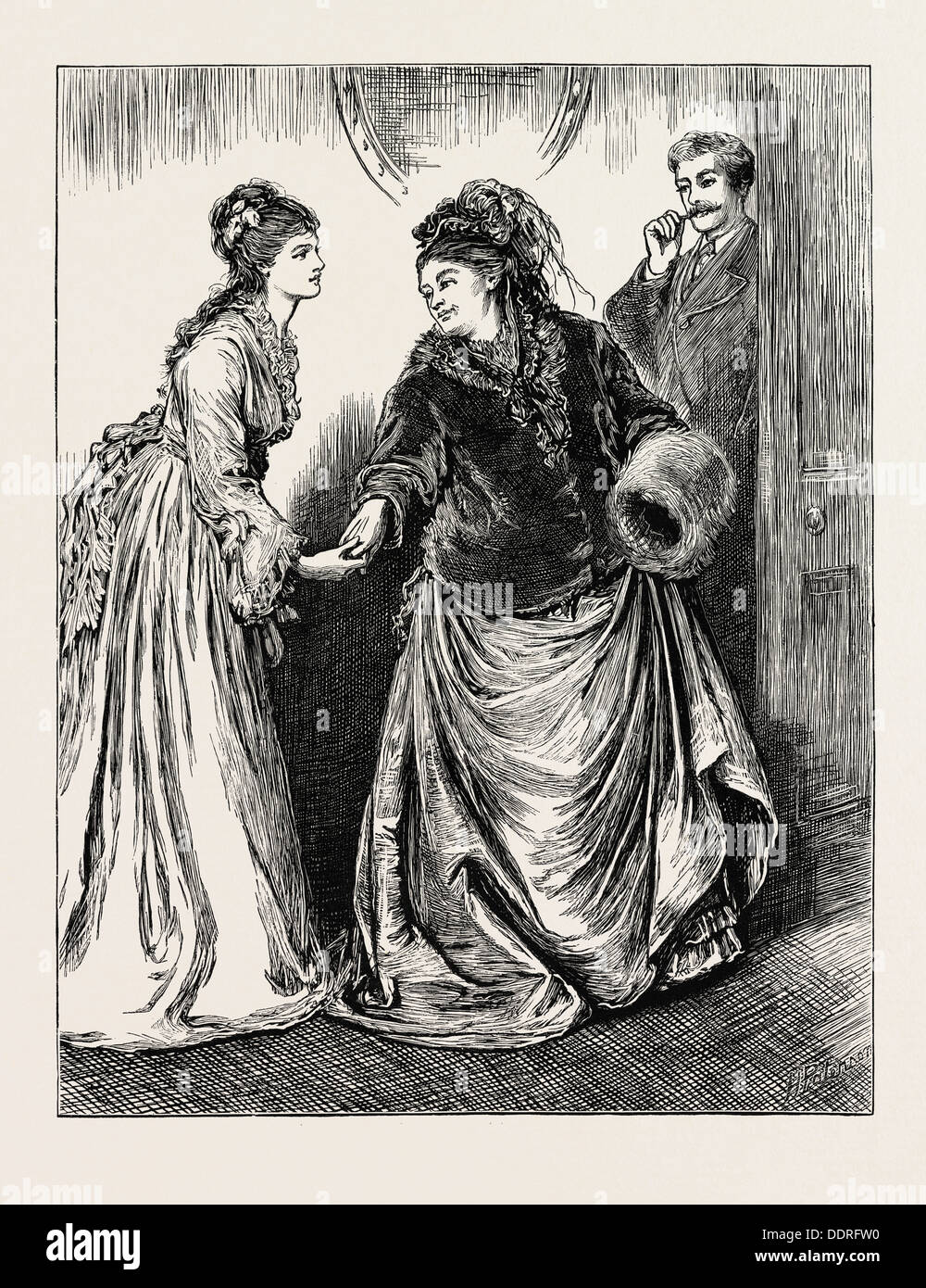 INNOCENT: a Tale of Modern Life, By Mrs. Oliphant, 1873 engraving Stock Photo