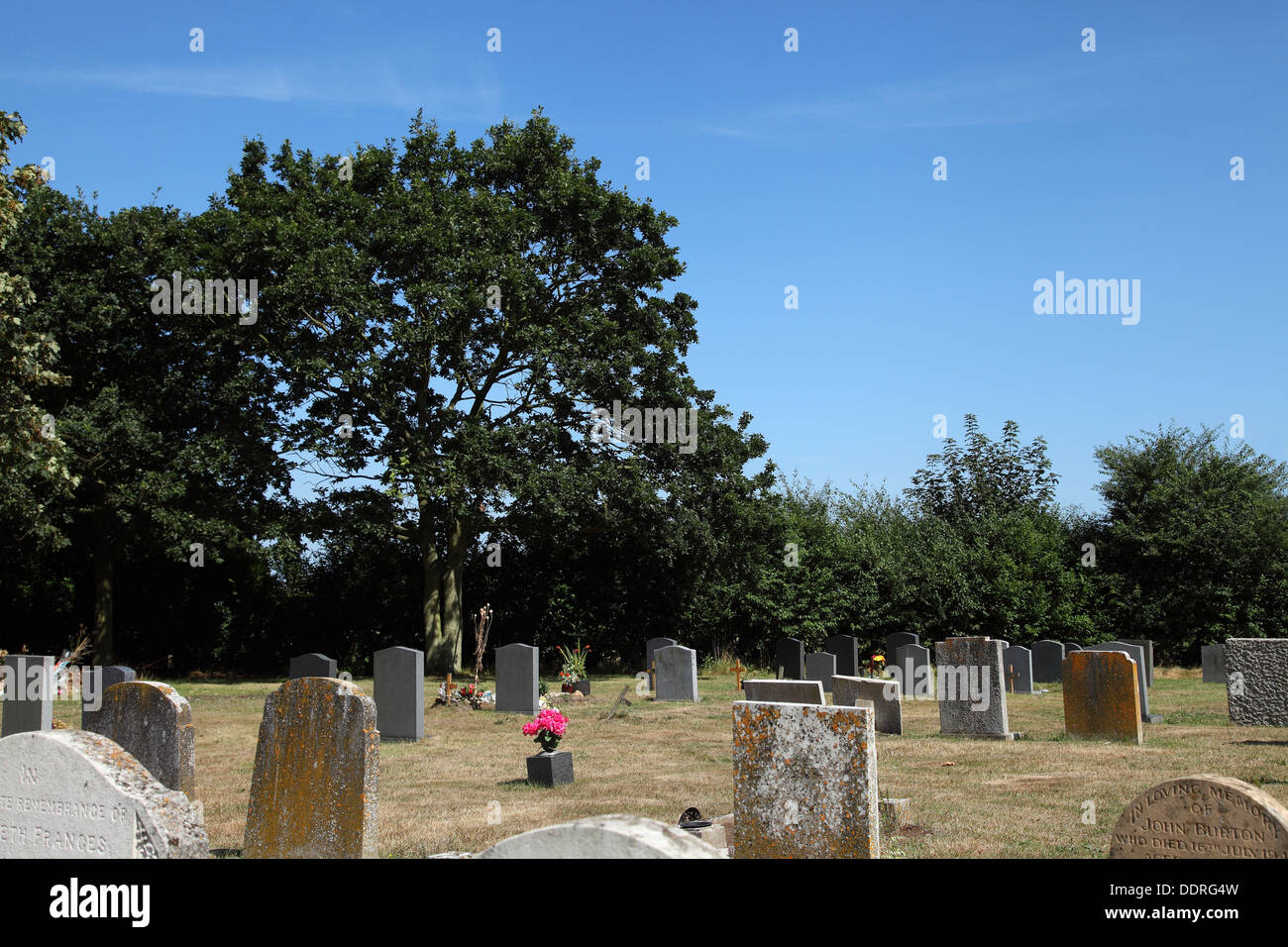 Cemetery & graveyard at St Nicholas Church Dilham Norfolk UK Stock Photo