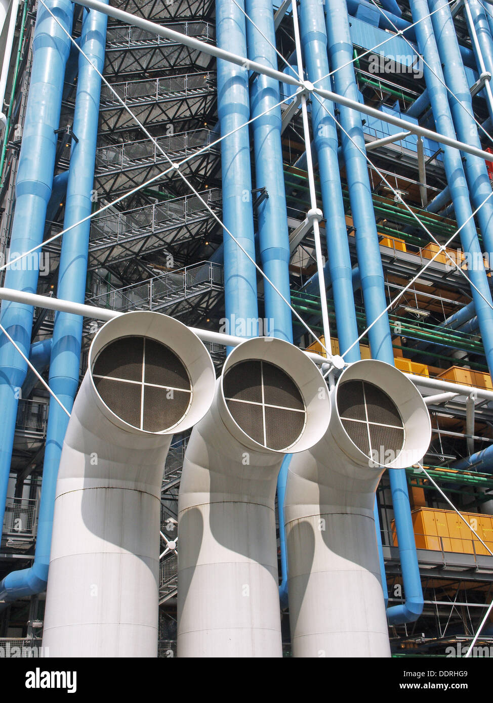 Ventilation shafts, Centre Georges Pompidou. Paris, France Stock Photo -  Alamy