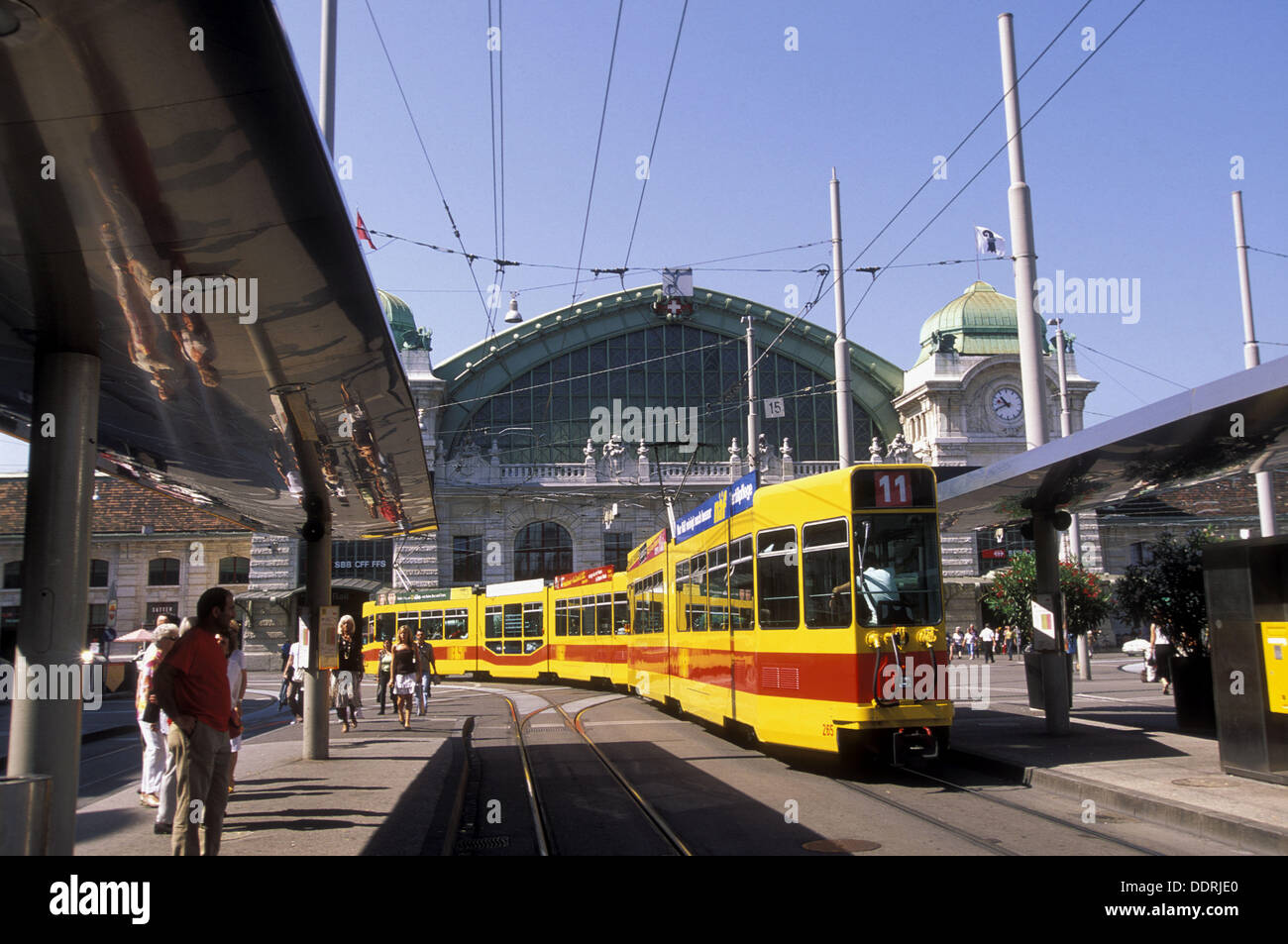Central railway station, Basel, Switzerland Stock Photo Alamy