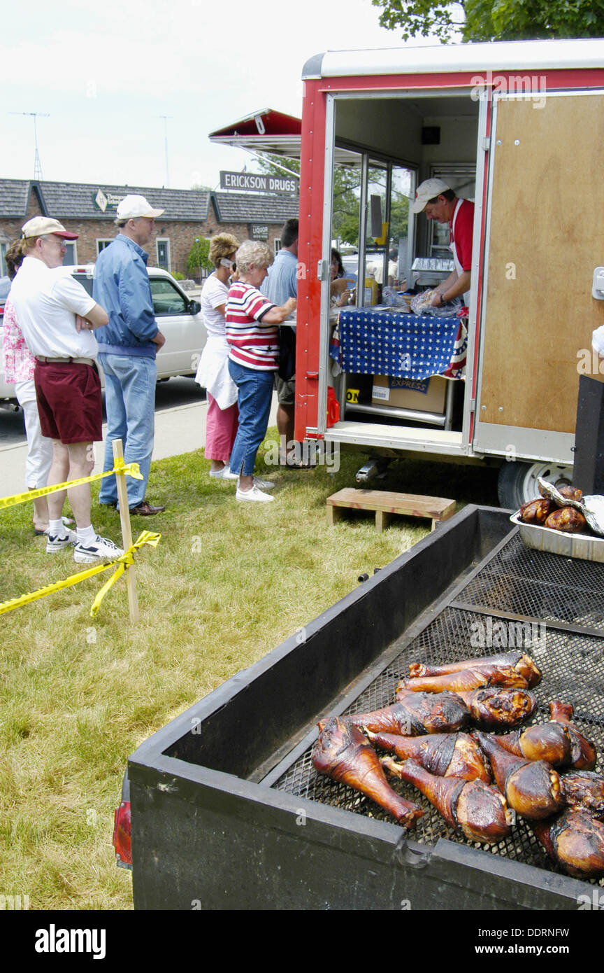 Turkey legs barbequed for sale at fair Stock Photo Alamy