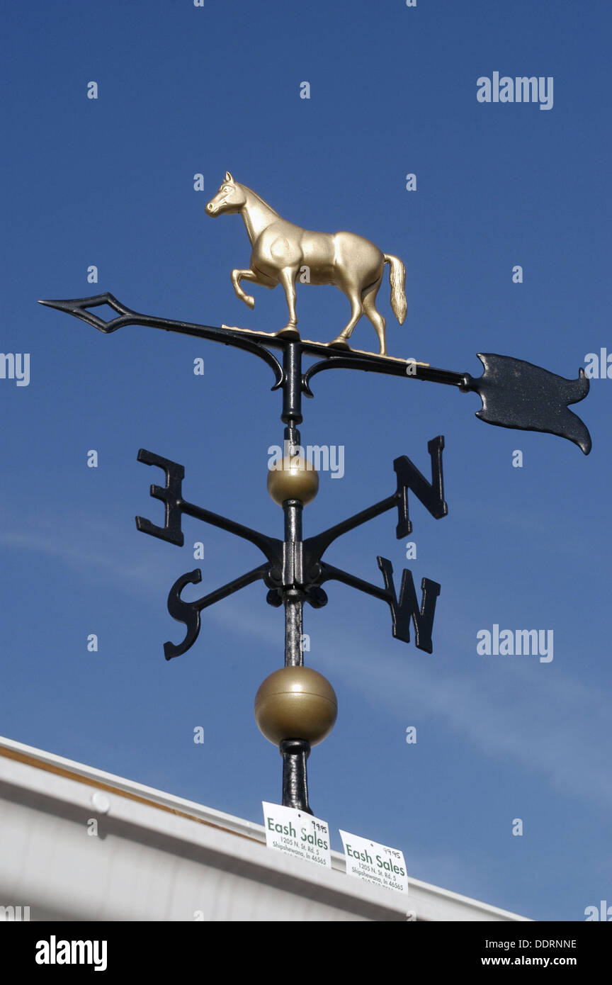 Amish made vanes for sale at a local Amish store. Shipsewana, Indiana