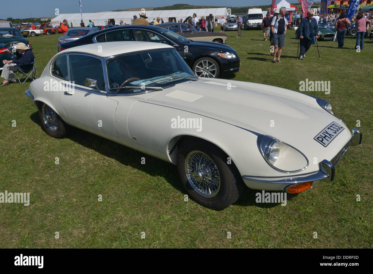 Jaguar E Type, Stock Photo