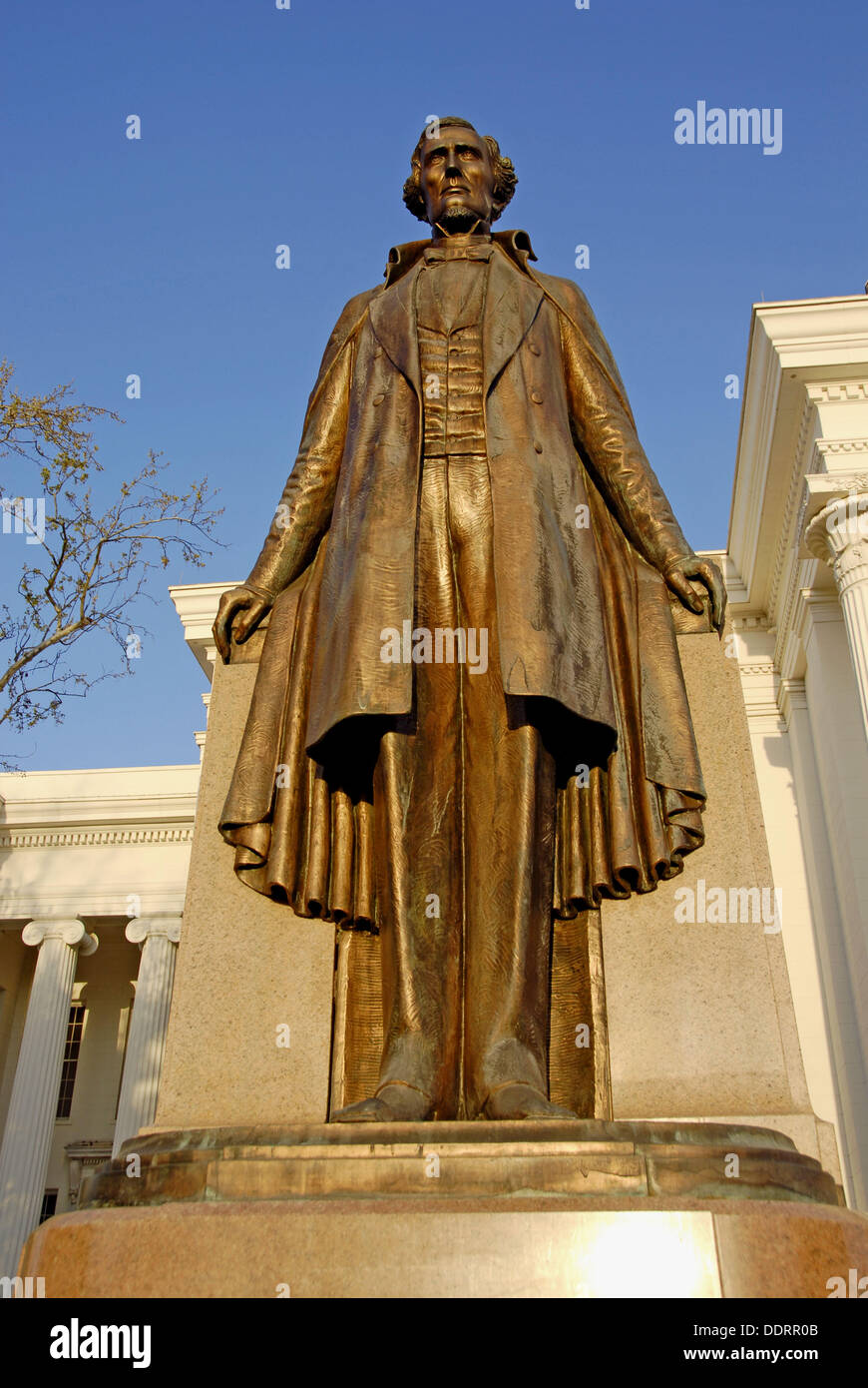 Statue monument of Jefferson Davis the President of the Confederate