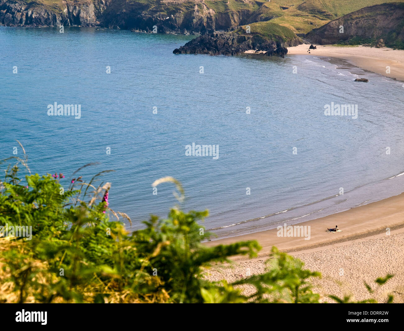 Whistling Sands (Porth Oer) beach, Lleyn Peninsula ,North Wales Stock Photo