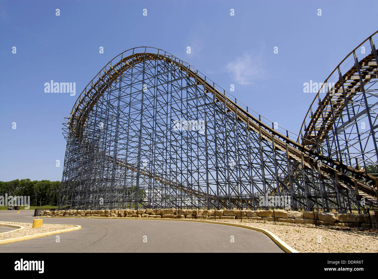 The Roller Coaster is a major attraction at The Wisconsin Dells in
